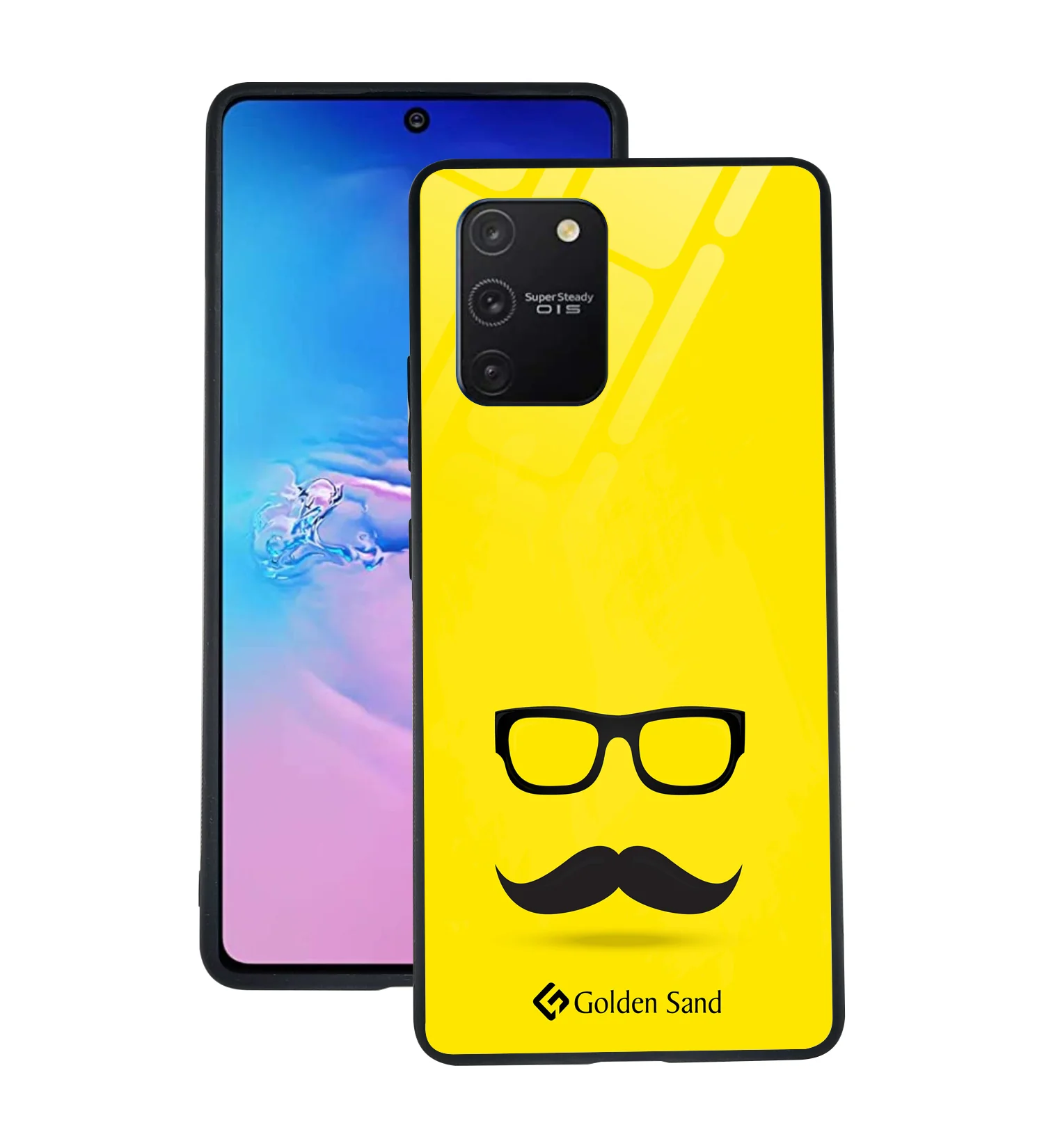 Golden Sand Slim Designer Glass Series For Samsung Galaxy S10 Lite [Moustach]