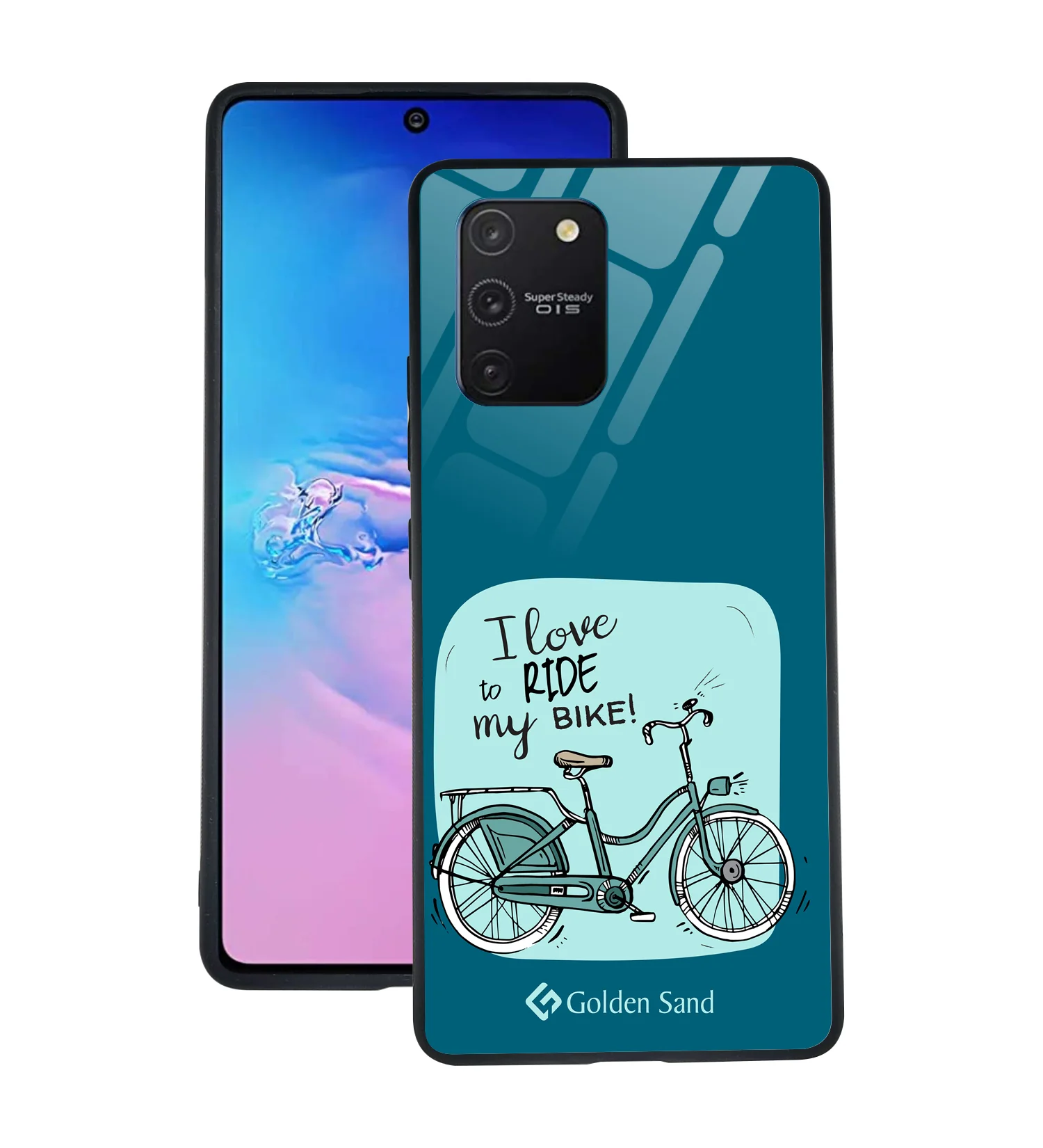 Golden Sand Slim Designer Glass Series For Samsung Galaxy S10 Lite [Quotes 12]
