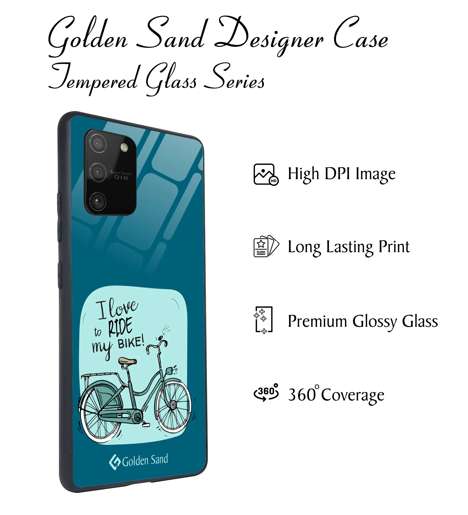 Golden Sand Slim Designer Glass Series For Samsung Galaxy S10 Lite [Quotes 12] - Image 2
