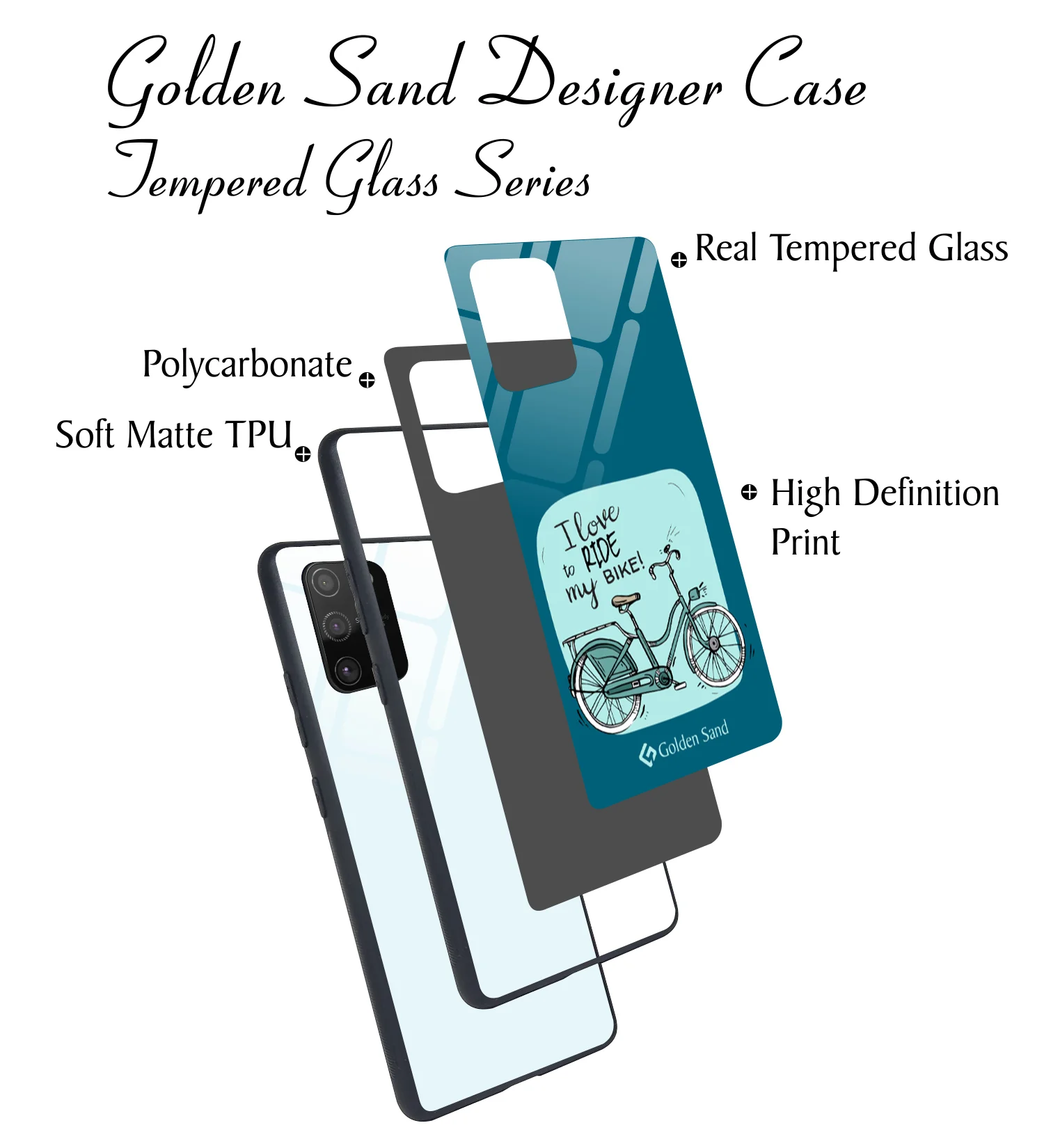 Golden Sand Slim Designer Glass Series For Samsung Galaxy S10 Lite [Quotes 12] - Image 3