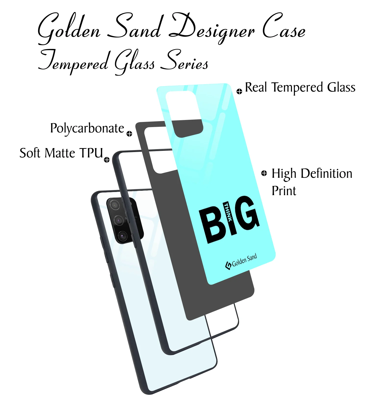 Golden Sand Slim Designer Glass Series For Samsung Galaxy S10 Lite [Quotes 16] - Image 3
