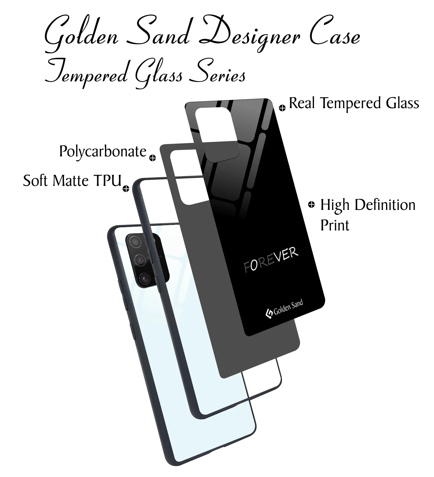 Golden Sand Slim Designer Glass Series For Samsung Galaxy S10 Lite [Quotes 18] - Image 3