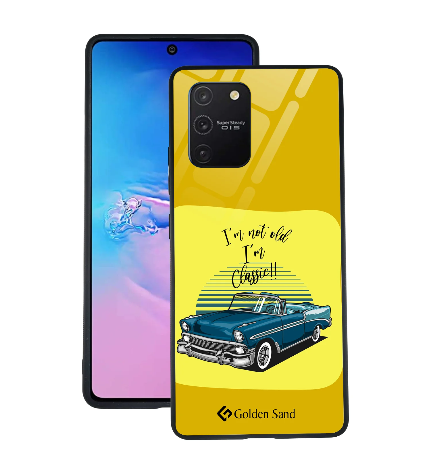 Golden Sand Slim Designer Glass Series For Samsung Galaxy S10 Lite [Quotes 23]