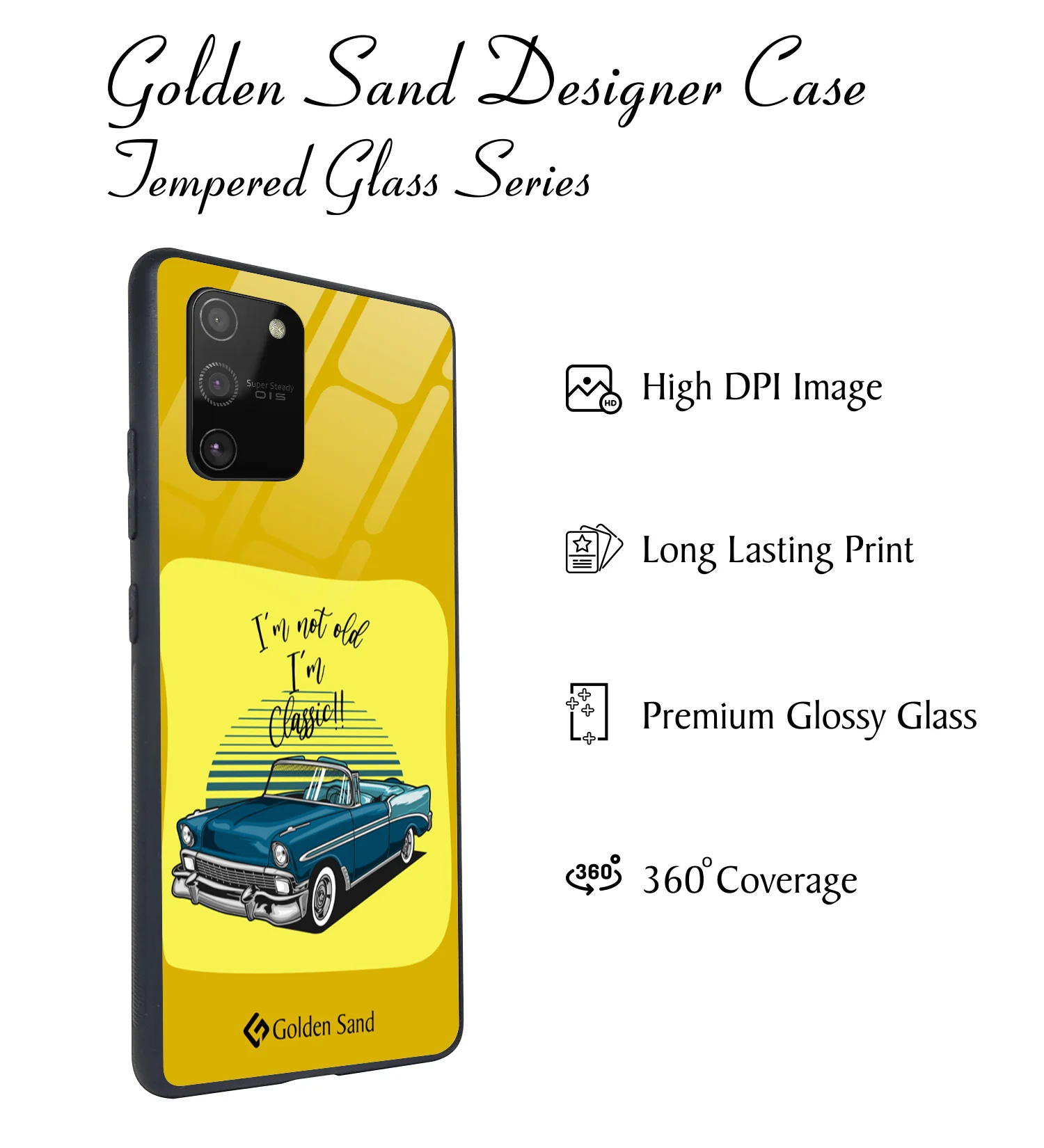 Golden Sand Slim Designer Glass Series For Samsung Galaxy S10 Lite [Quotes 23] - Image 2