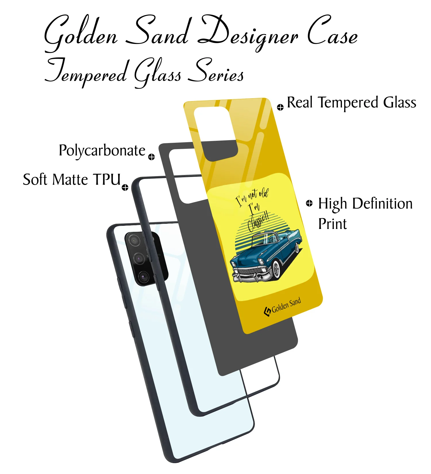 Golden Sand Slim Designer Glass Series For Samsung Galaxy S10 Lite [Quotes 23] - Image 3