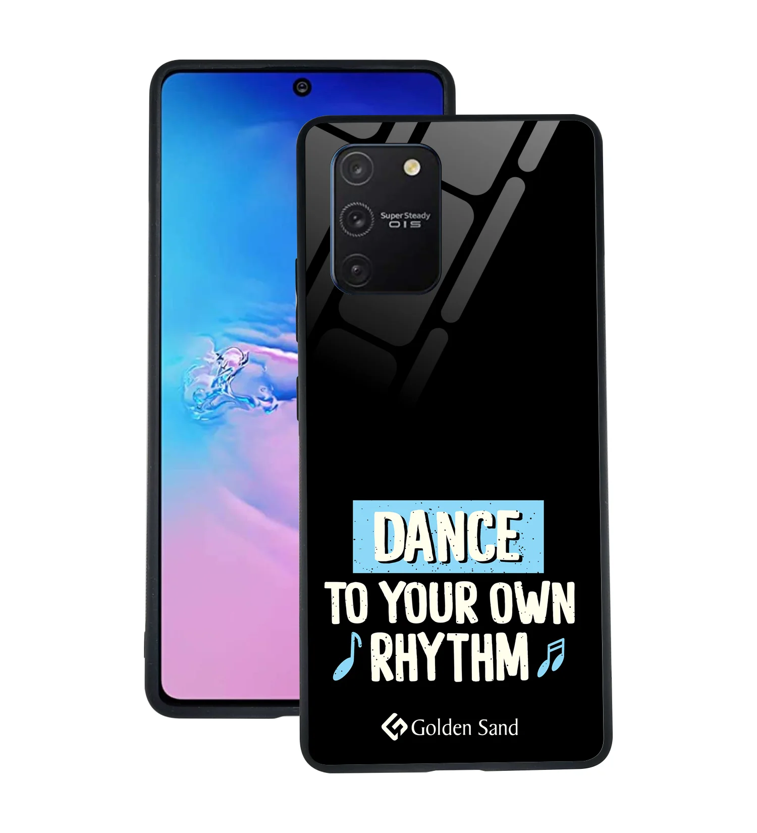 Golden Sand Slim Designer Glass Series For Samsung Galaxy S10 Lite [Quotes 24]
