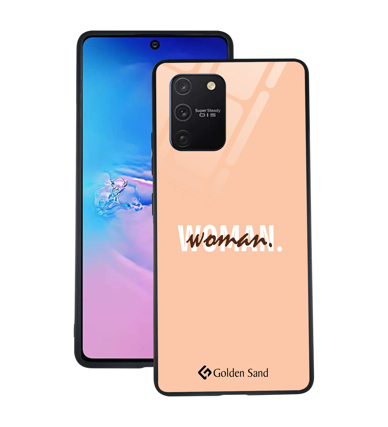 Golden Sand Slim Designer Glass Series For Samsung Galaxy S10 Lite [Quotes 25]