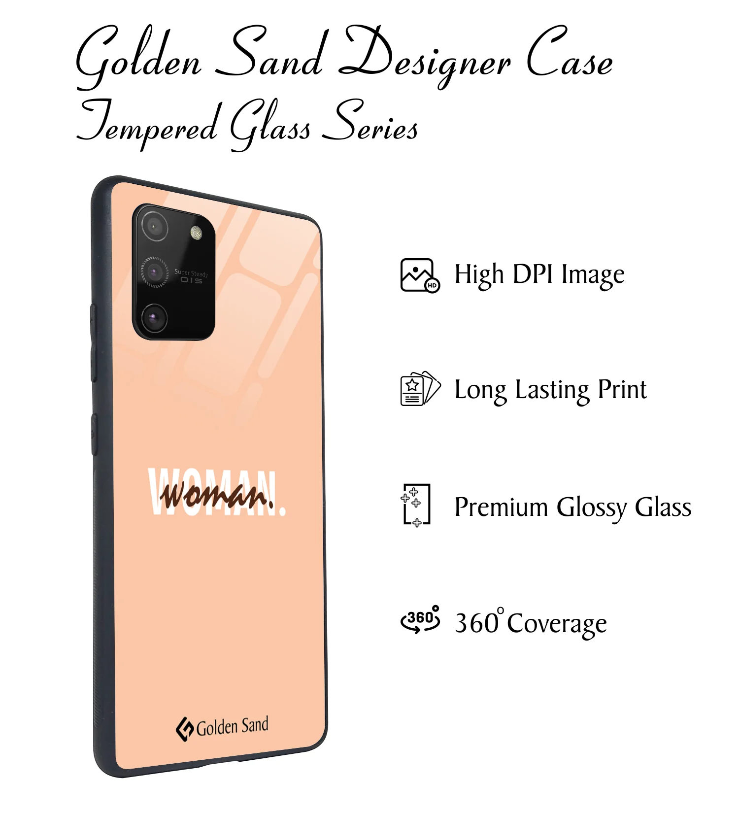 Golden Sand Slim Designer Glass Series For Samsung Galaxy S10 Lite [Quotes 25] - Image 2