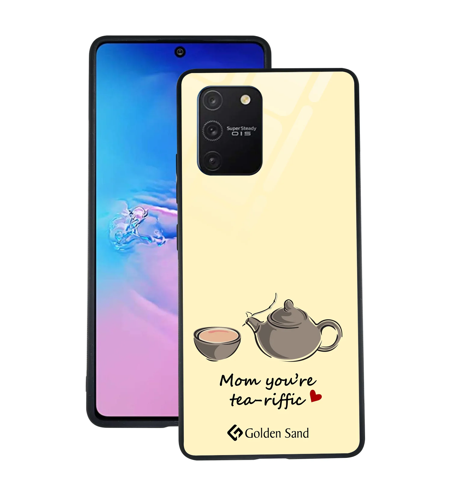 Golden Sand Slim Designer Glass Series For Samsung Galaxy S10 Lite [Quotes 27]