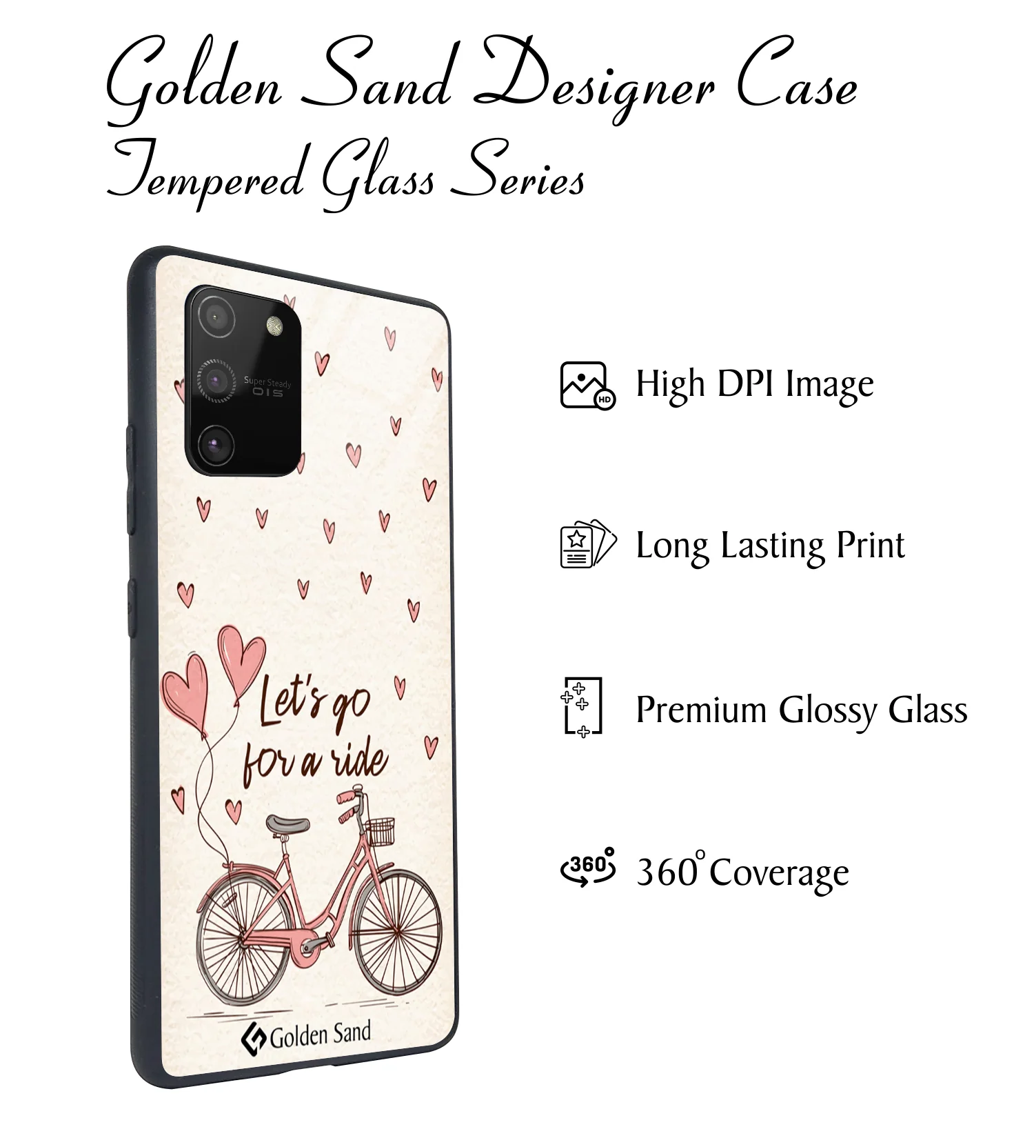 Golden Sand Slim Designer Glass Series For Samsung Galaxy S10 Lite [Quotes 28] - Image 2