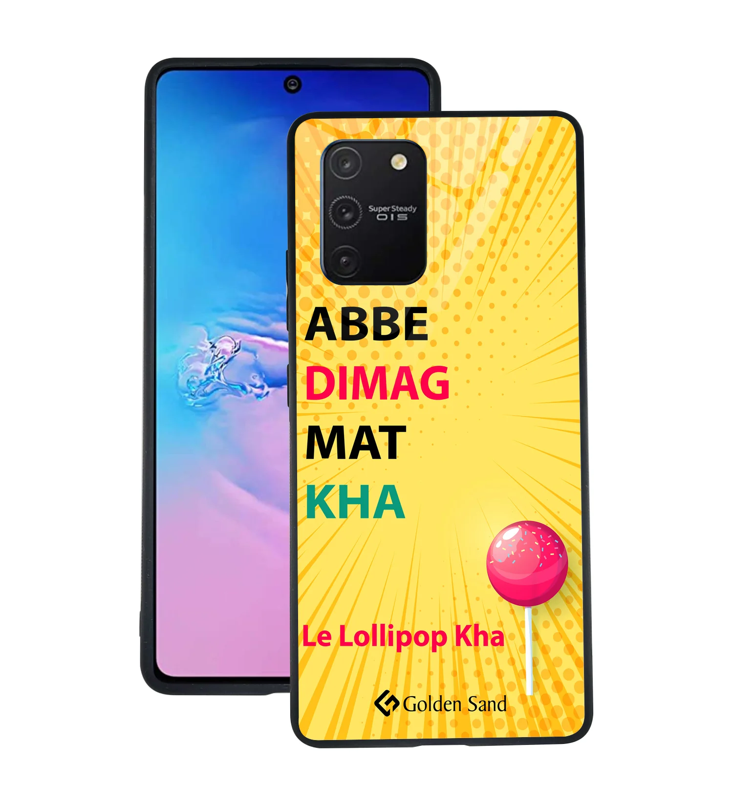 Golden Sand Slim Designer Glass Series For Samsung Galaxy S10 Lite [Quotes 6]