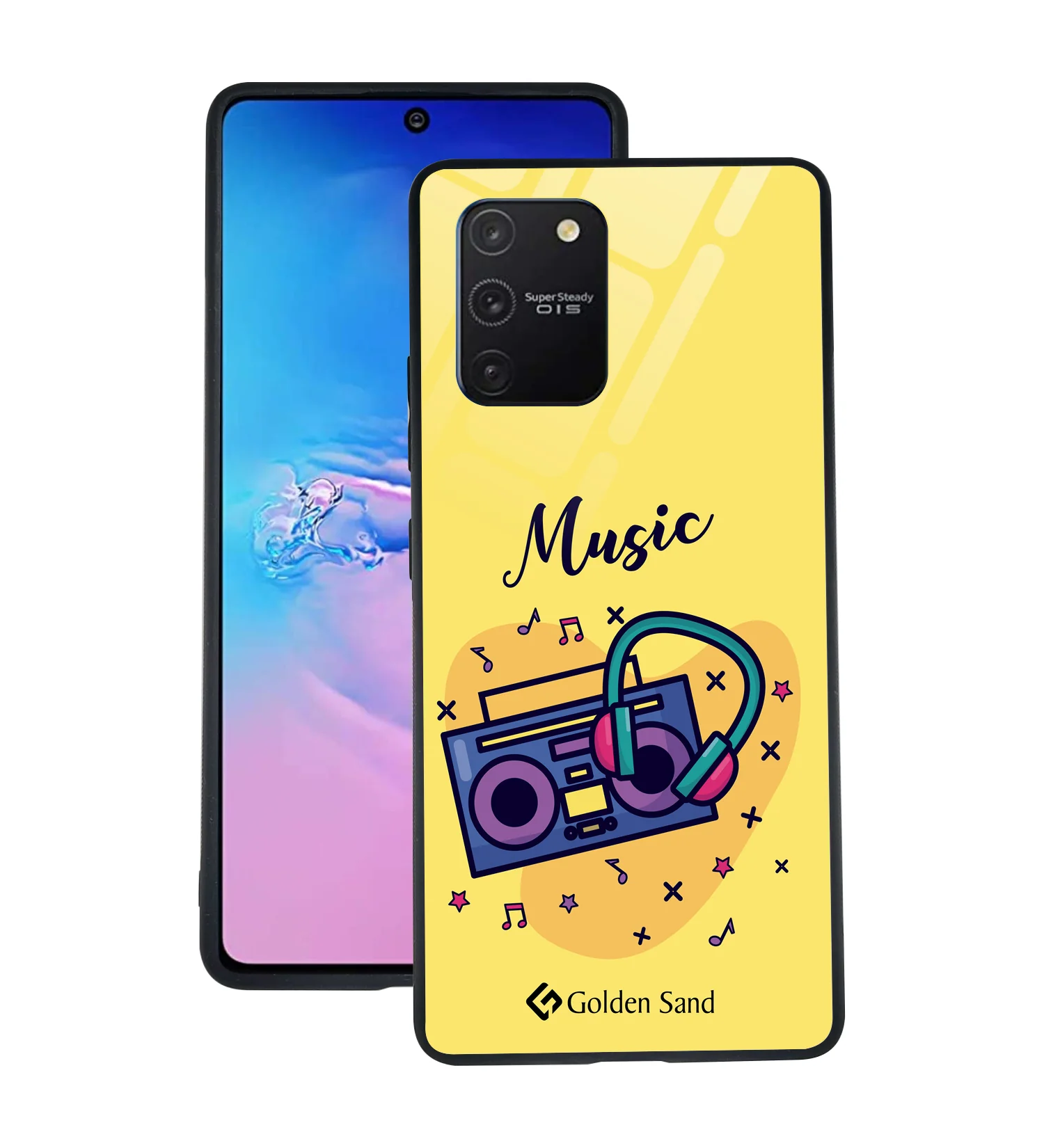 Golden Sand Slim Designer Glass Series For Samsung Galaxy S10 Lite [Radio 2]