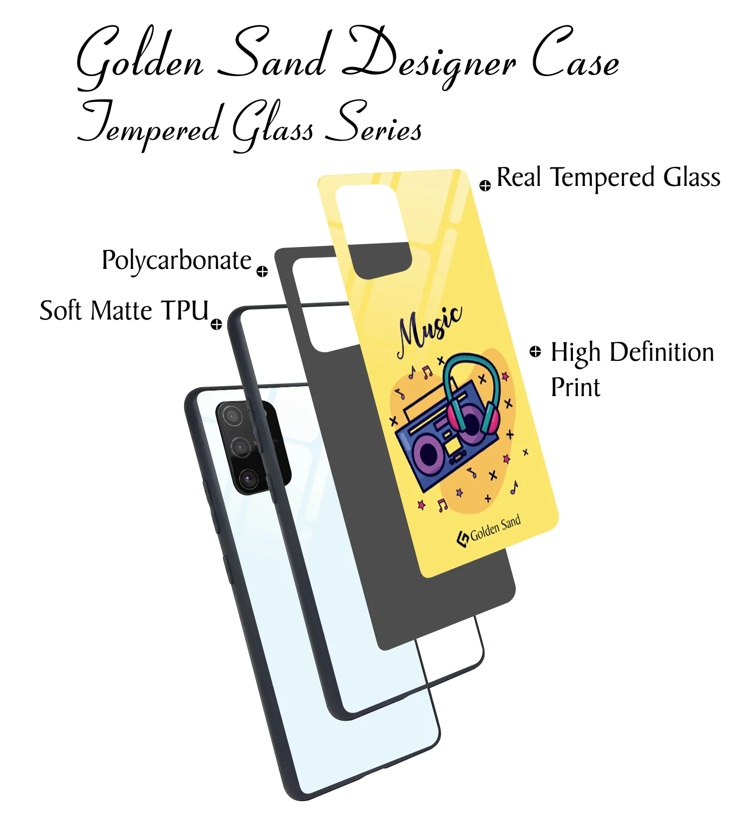 Golden Sand Slim Designer Glass Series For Samsung Galaxy S10 Lite [Radio 2] - Image 3