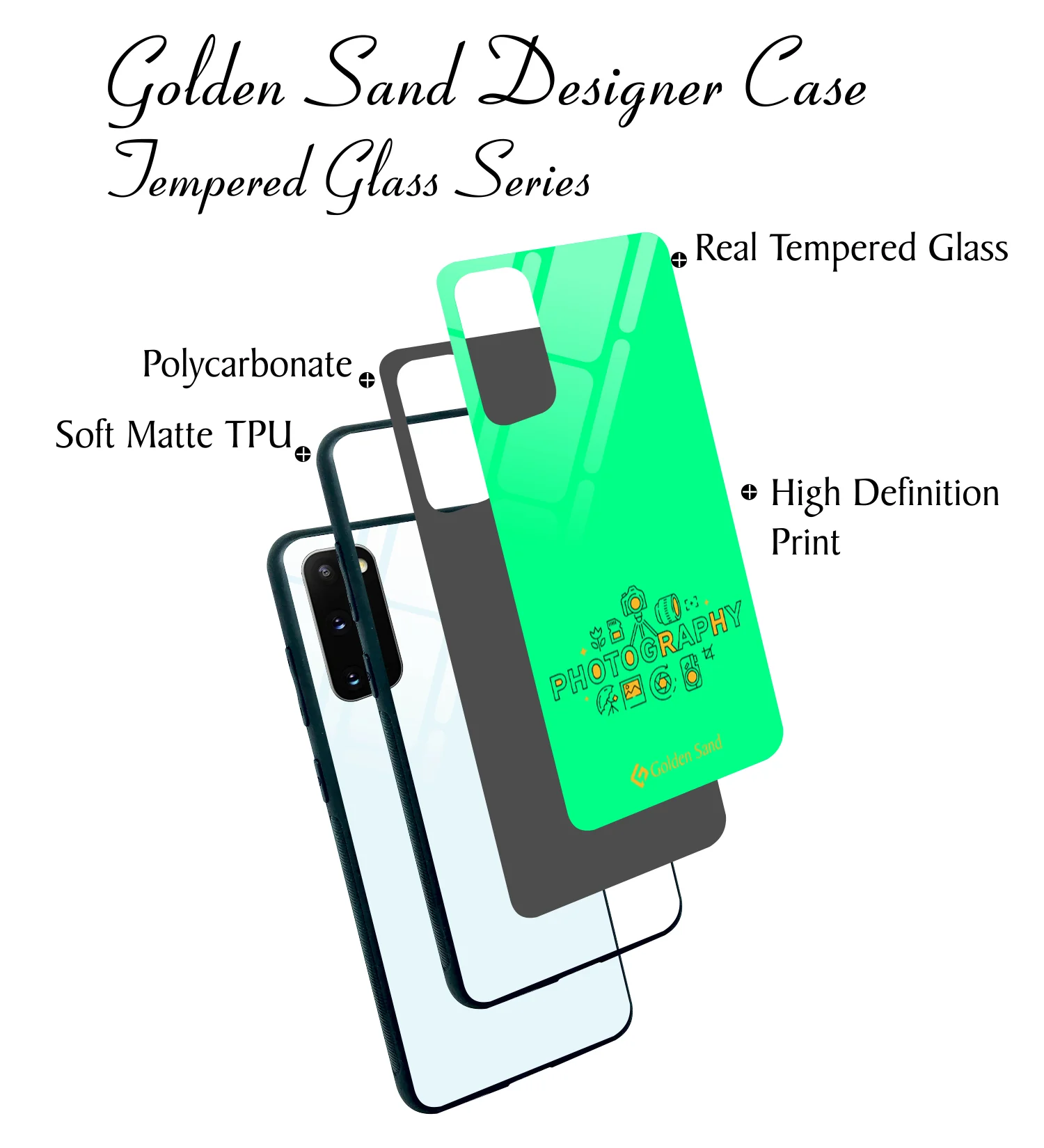 Golden Sand Slim Designer Glass Series For Samsung Galaxy S20 [Photography 1] - Image 3