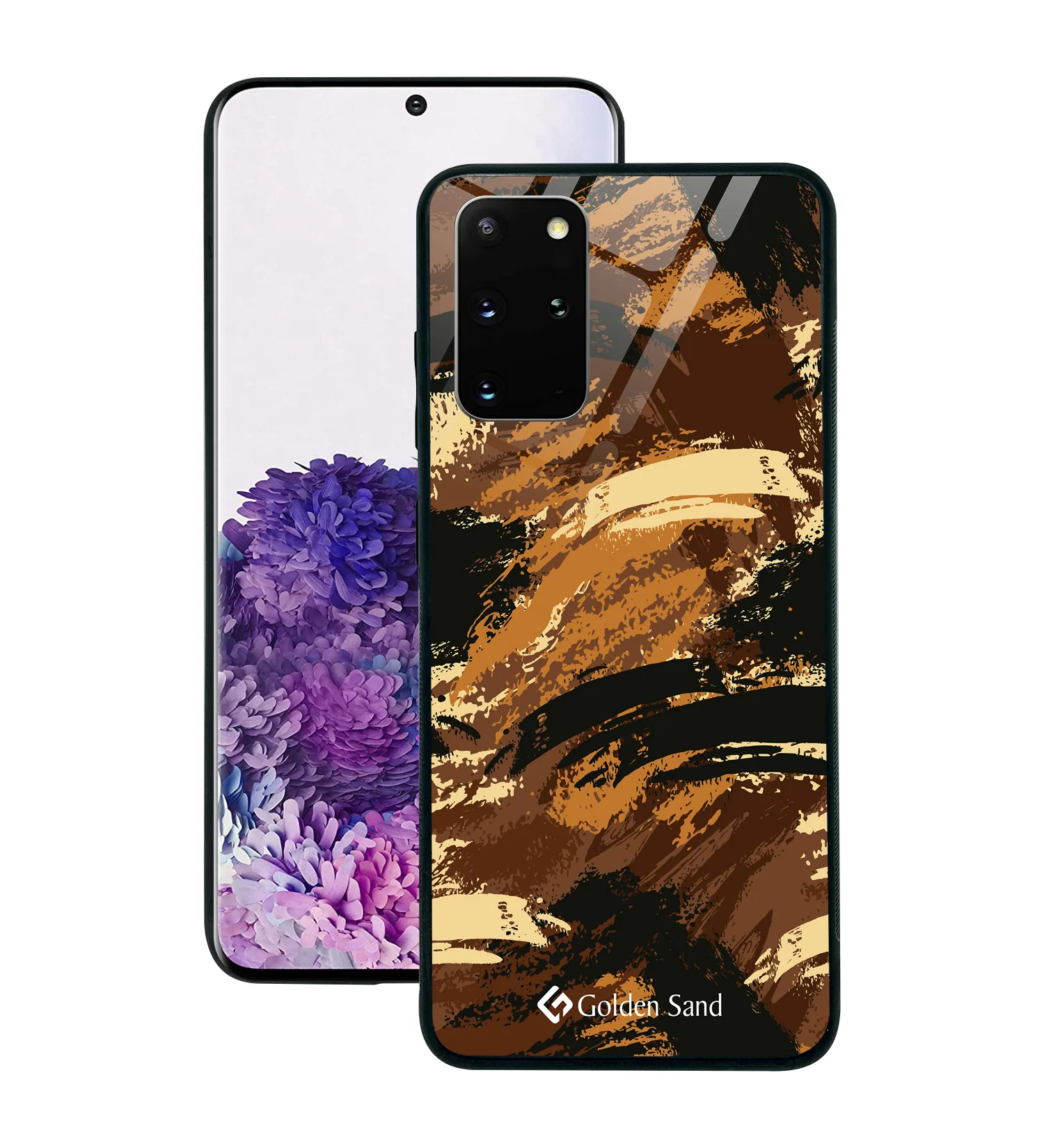 Golden Sand Slim Designer Glass Series For Samsung Galaxy S20 + [Military 3]