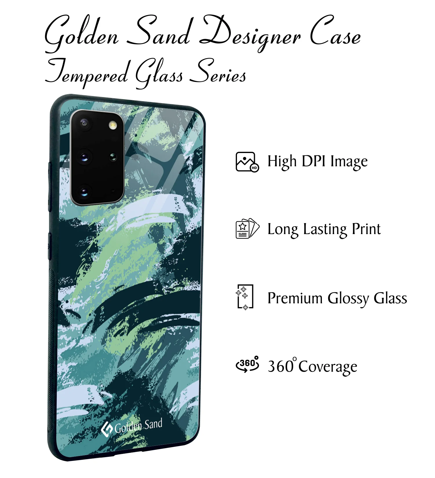 Golden Sand Slim Designer Glass Series For Samsung Galaxy S20 + [Military 4] - Image 2