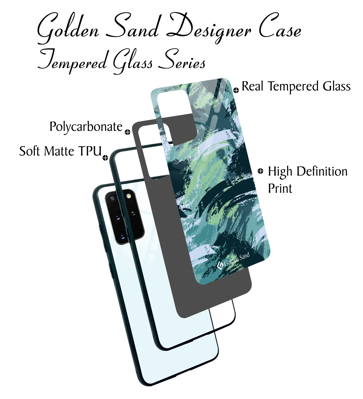 Golden Sand Slim Designer Glass Series For Samsung Galaxy S20 + [Military 4] - Image 3