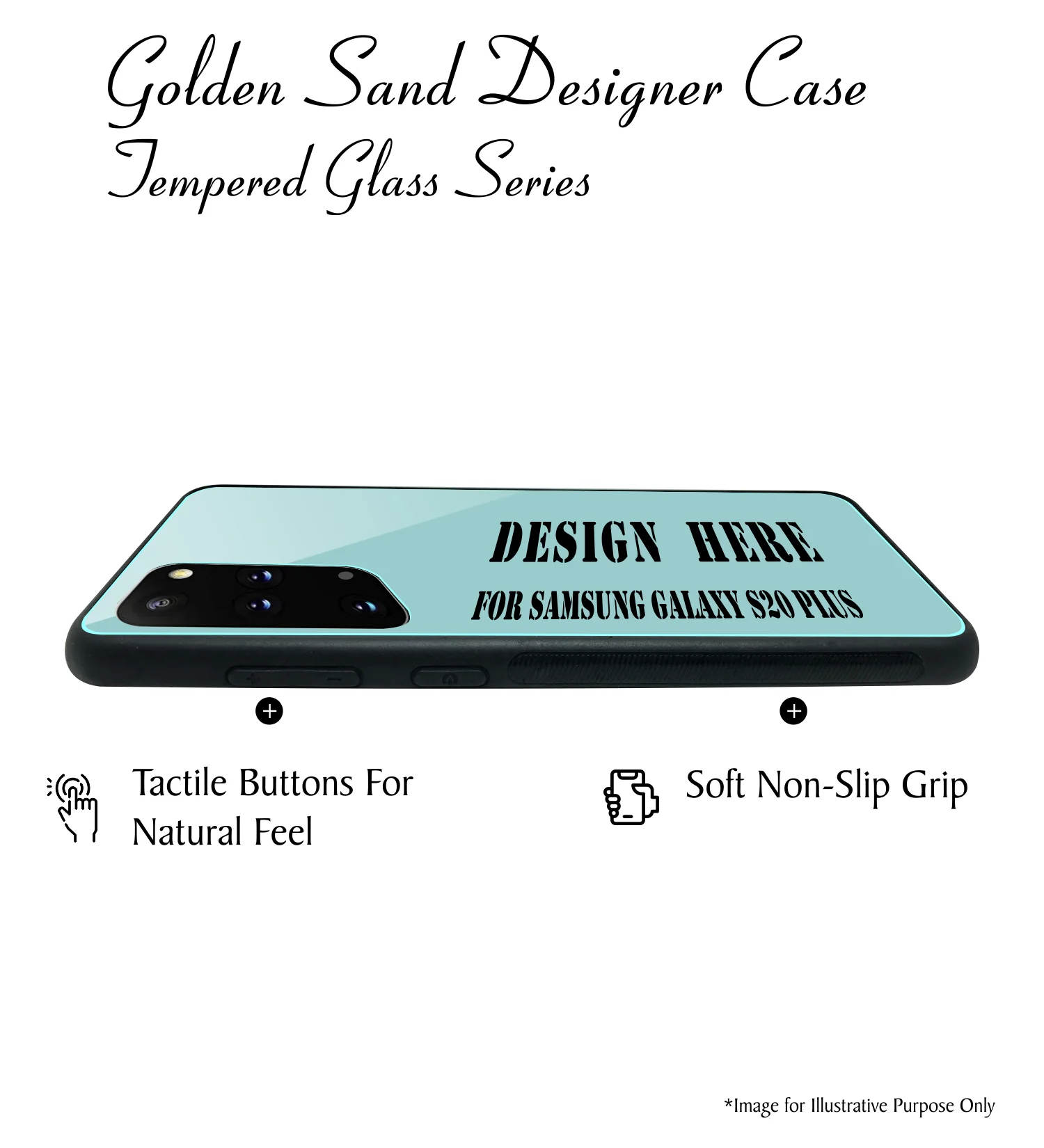 Golden Sand Slim Designer Glass Series For Samsung Galaxy S20 + [Military 5] - Image 4