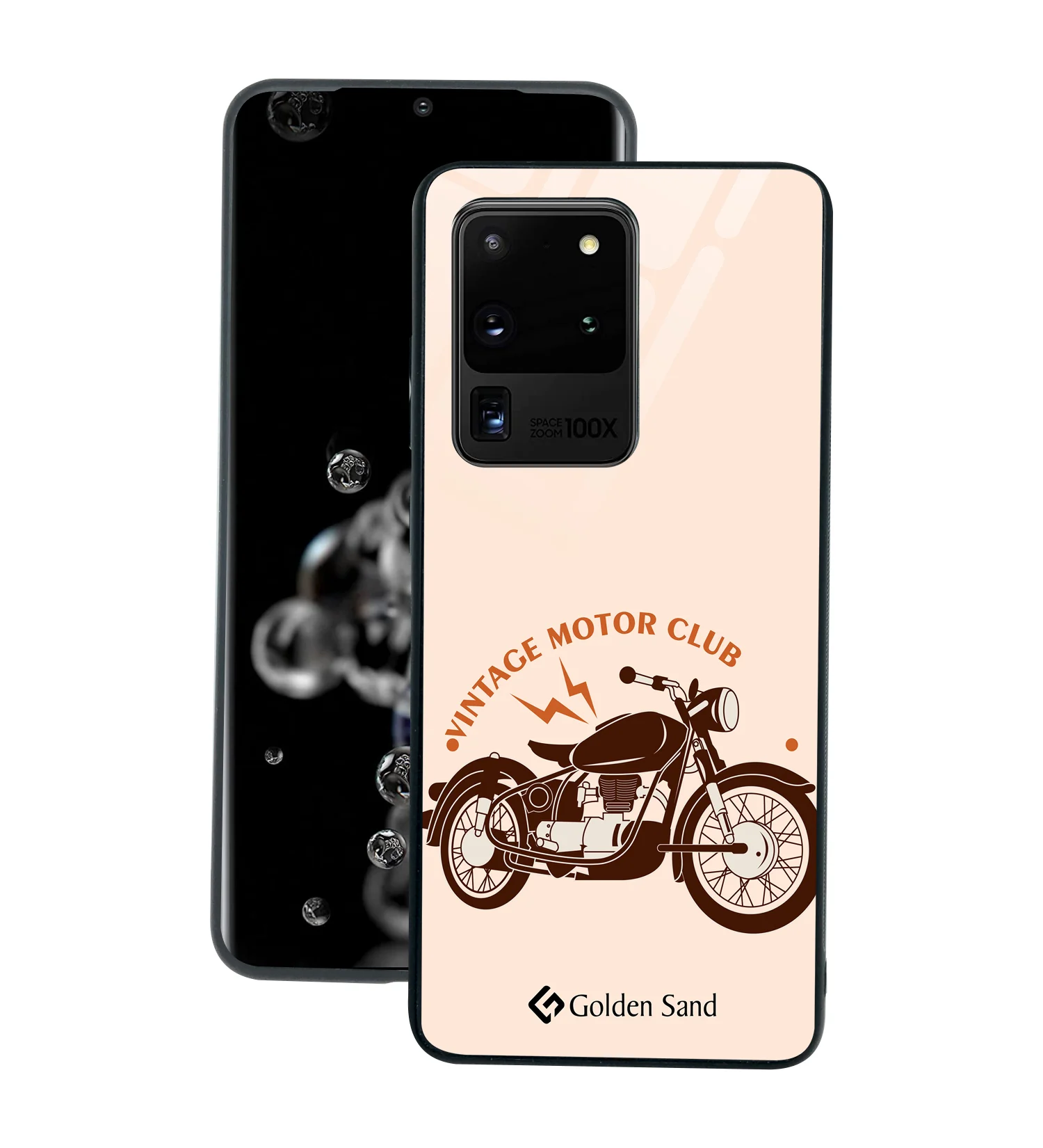 Golden Sand Slim Designer Glass Series For Samsung Galaxy S20 Ultra [Bike 1]