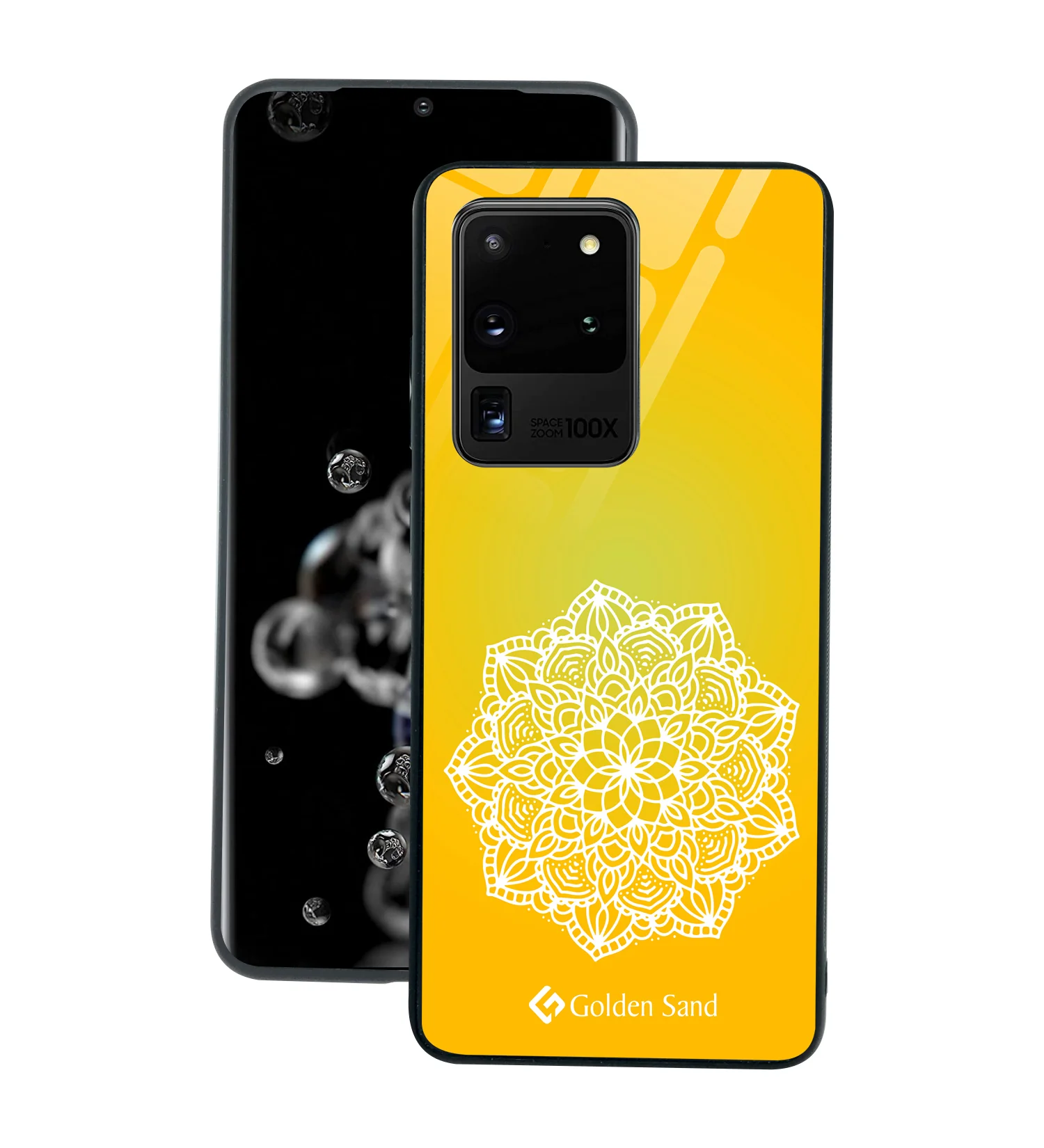 Golden Sand Slim Designer Glass Series For Samsung Galaxy S20 Ultra [Mandala 2]