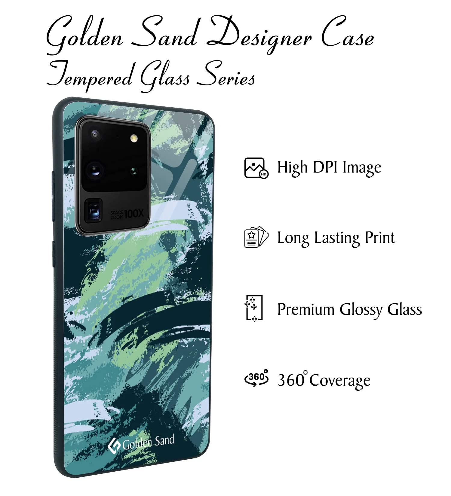 Golden Sand Slim Designer Glass Series For Samsung Galaxy S20 Ultra [Military 4] - Image 2