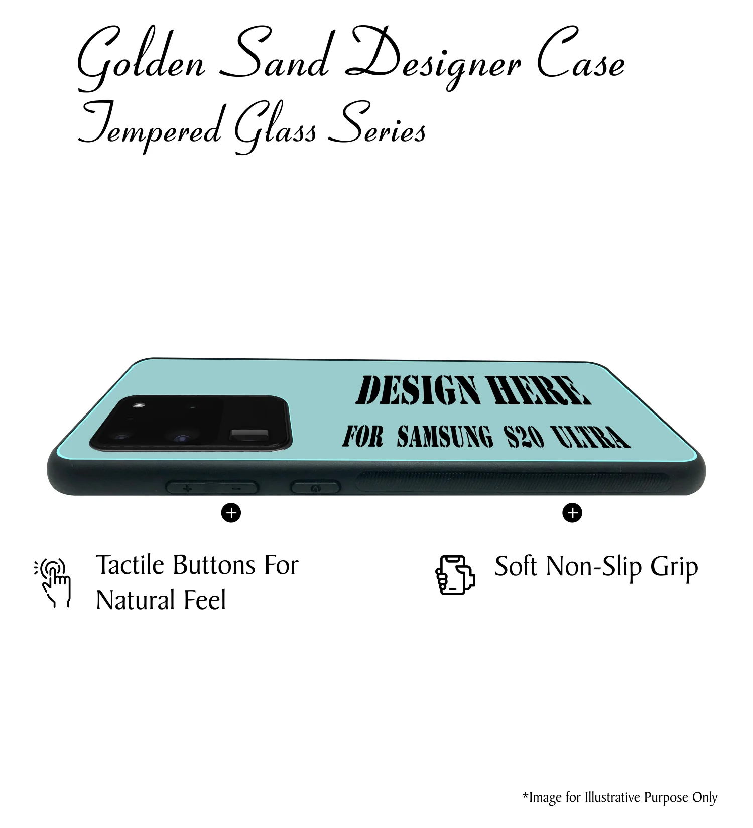 Golden Sand Slim Designer Glass Series For Samsung Galaxy S20 Ultra [Military 5] - Image 4