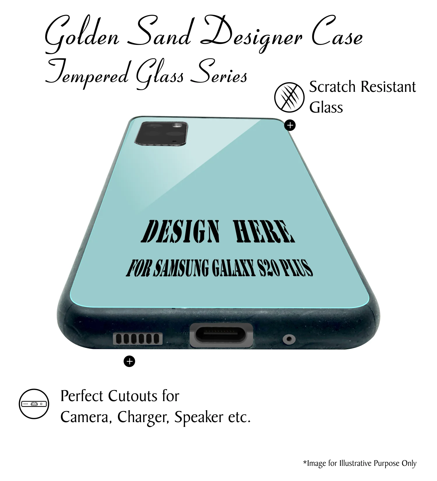 Golden Sand Slim Designer Glass Series For Samsung Galaxy S20 + [Zodiac 11] - Image 5