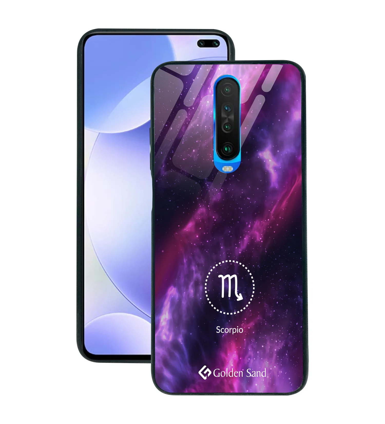 Golden Sand Slim Designer Glass Series For Xiaomi Poco X2 [Zodiac 8]