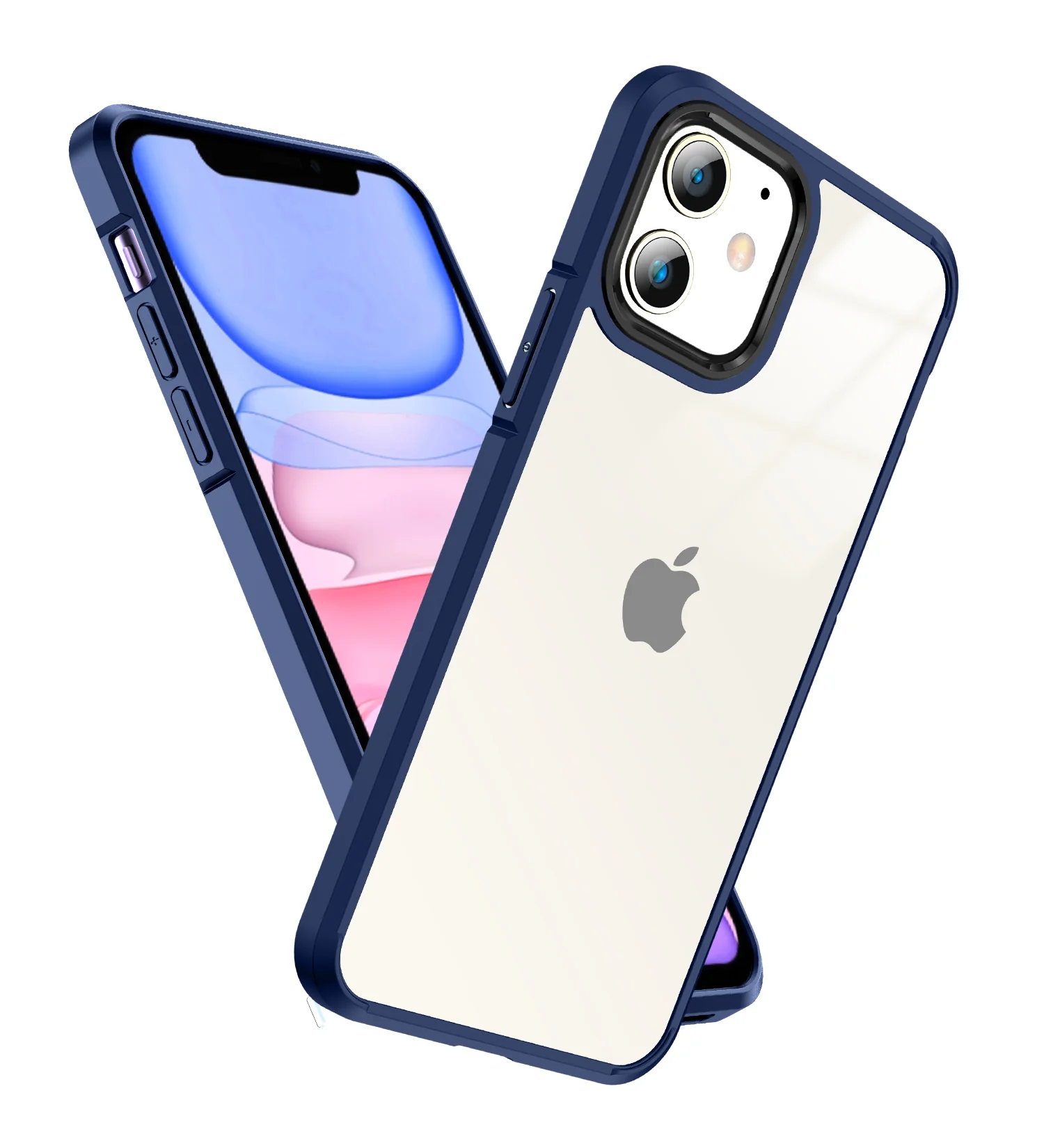 Apple iPhone 11 (6.1 inch) Back Cover | Ice Crystal Series [Anti Yellow], Deep Blue