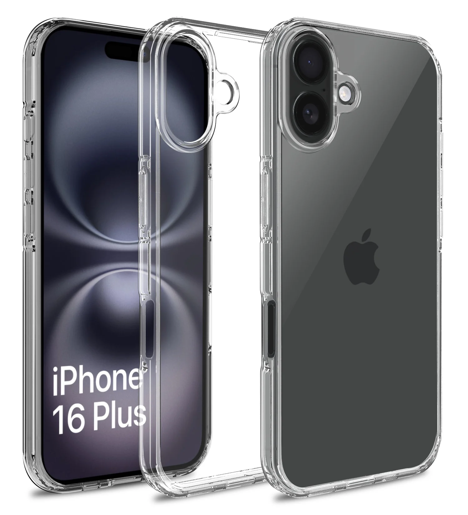 Apple iPhone 16 Plus (6.7 inch) Back Cover | Ice Crystal Series, Crystal Clear