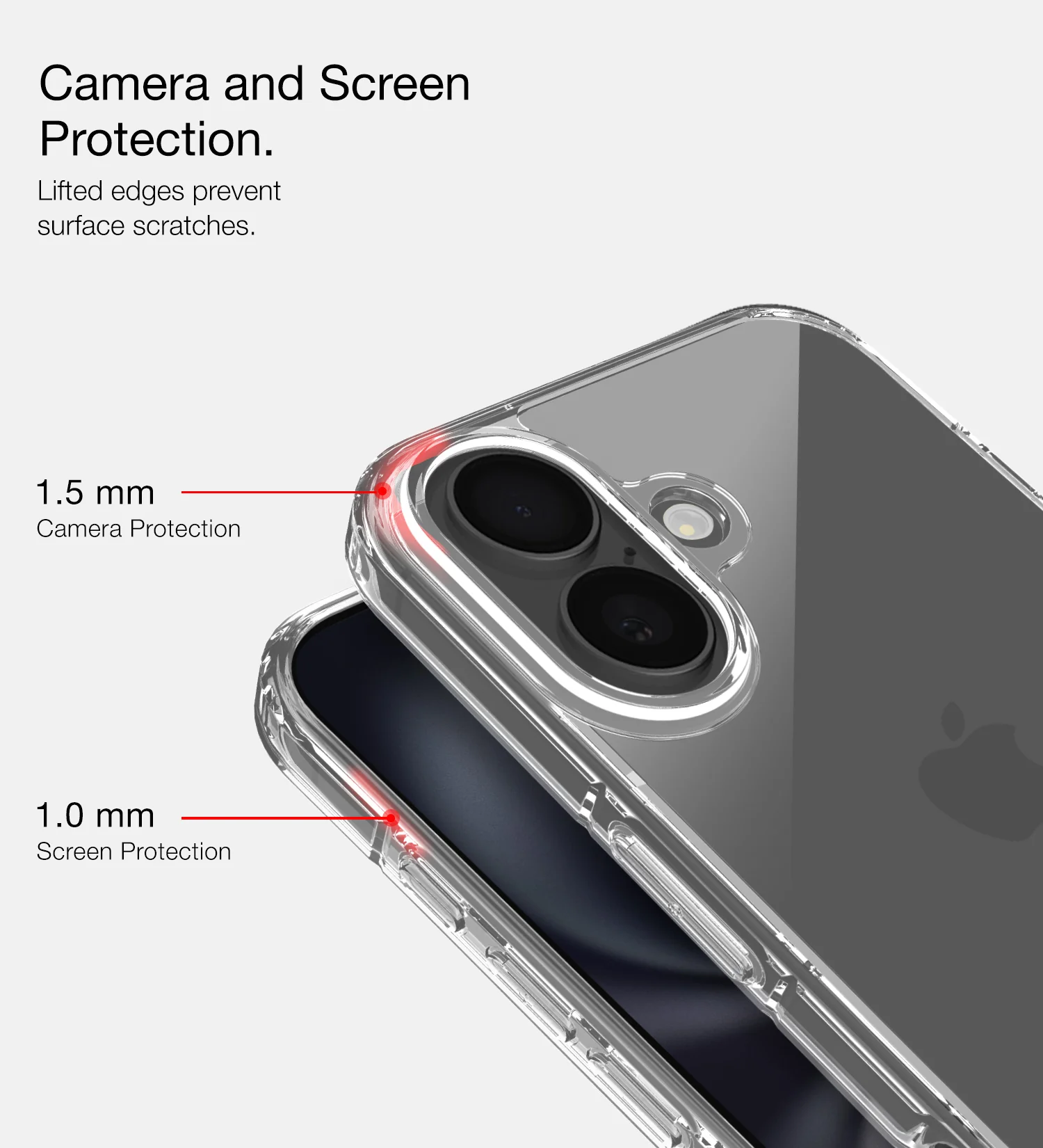 Apple iPhone 16 Plus (6.7 inch) Back Cover | Ice Crystal Series, Crystal Clear - Image 4