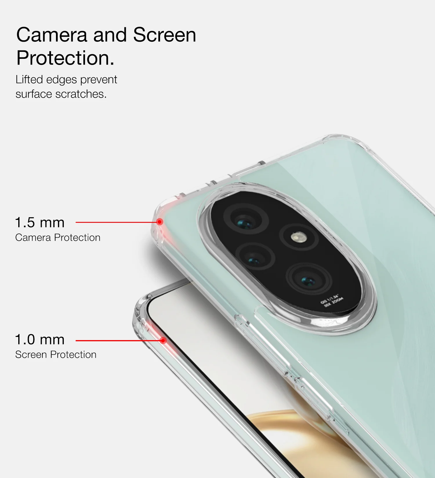 Honor 200 Pro 5G (6.78 inch) Back Cover | Ice Crystal Series, Crystal Clear - Image 5