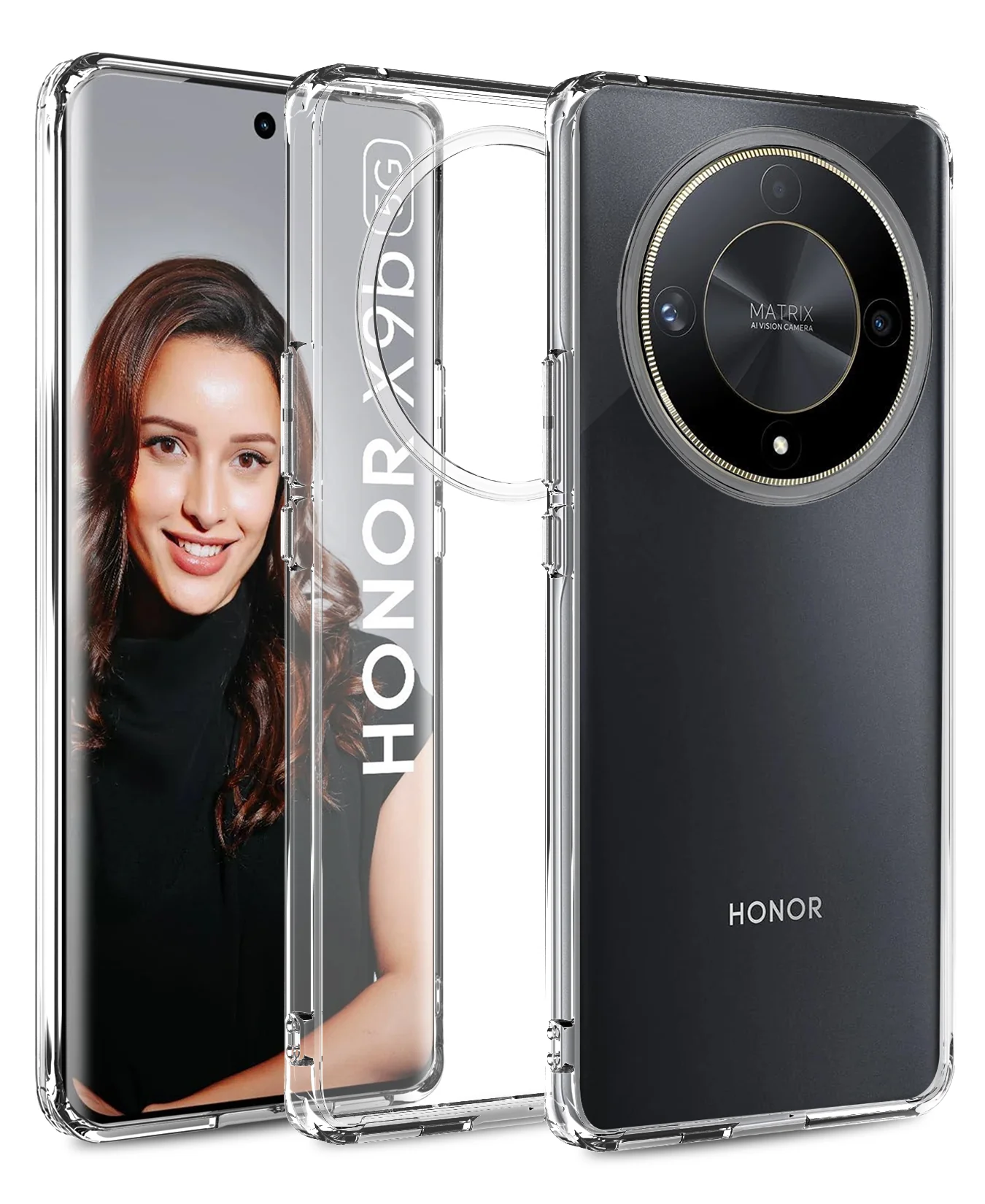 Honor X9b 5G (6.78 inch) Back Cover | Ice Crystal Series, Crystal Clear