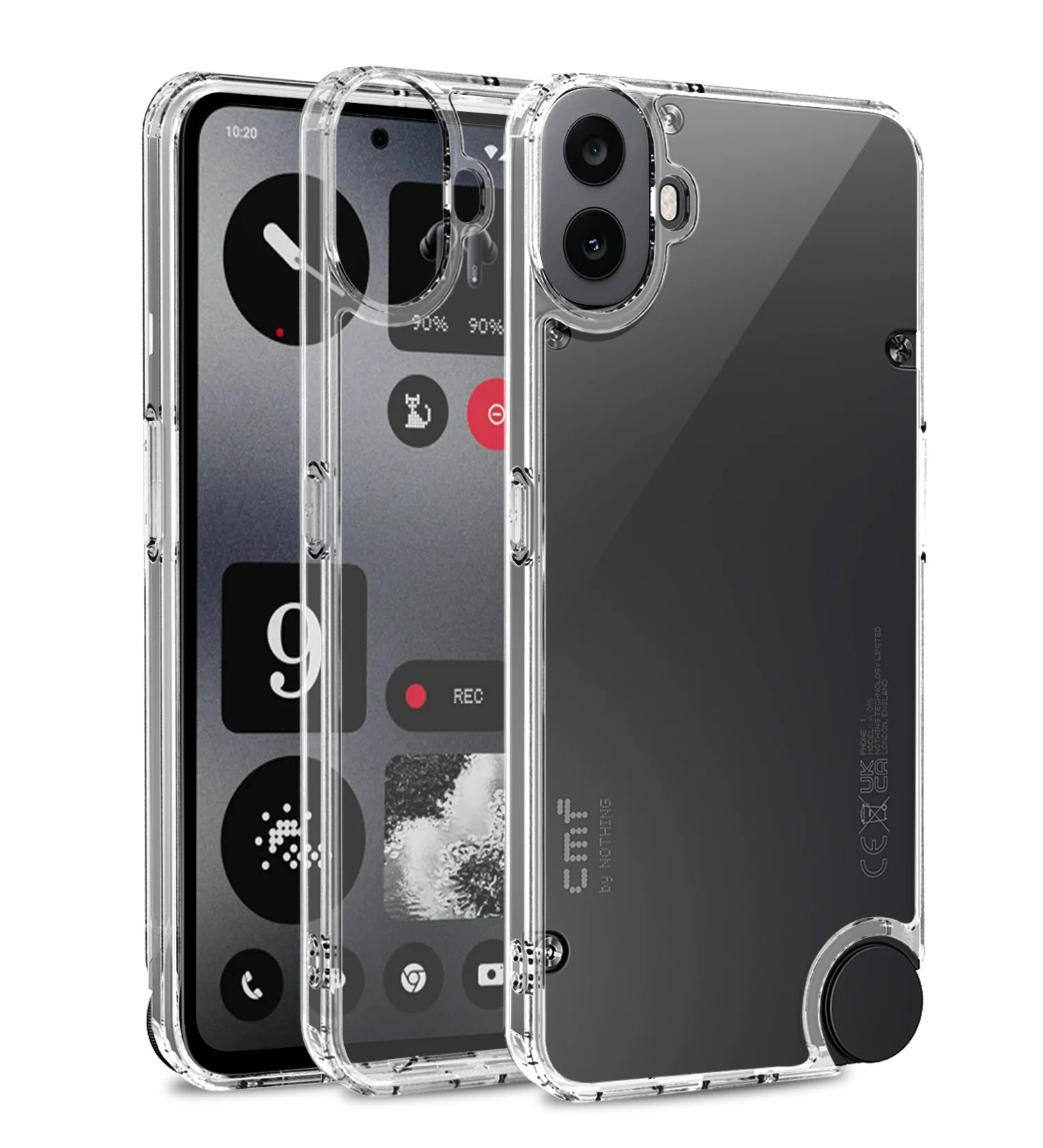 Nothing CMF Phone 1 5G (6.67 inch) Back Cover | Ice Crystal Series, Crystal Clear