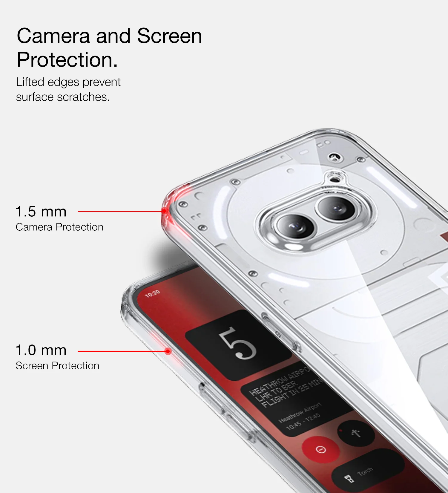Nothing Phone (2a) Plus 5G, Nothing Phone (2a) 5G (6.7 inch) Back Cover | Ice Crystal Series, Crystal Clear - Image 5