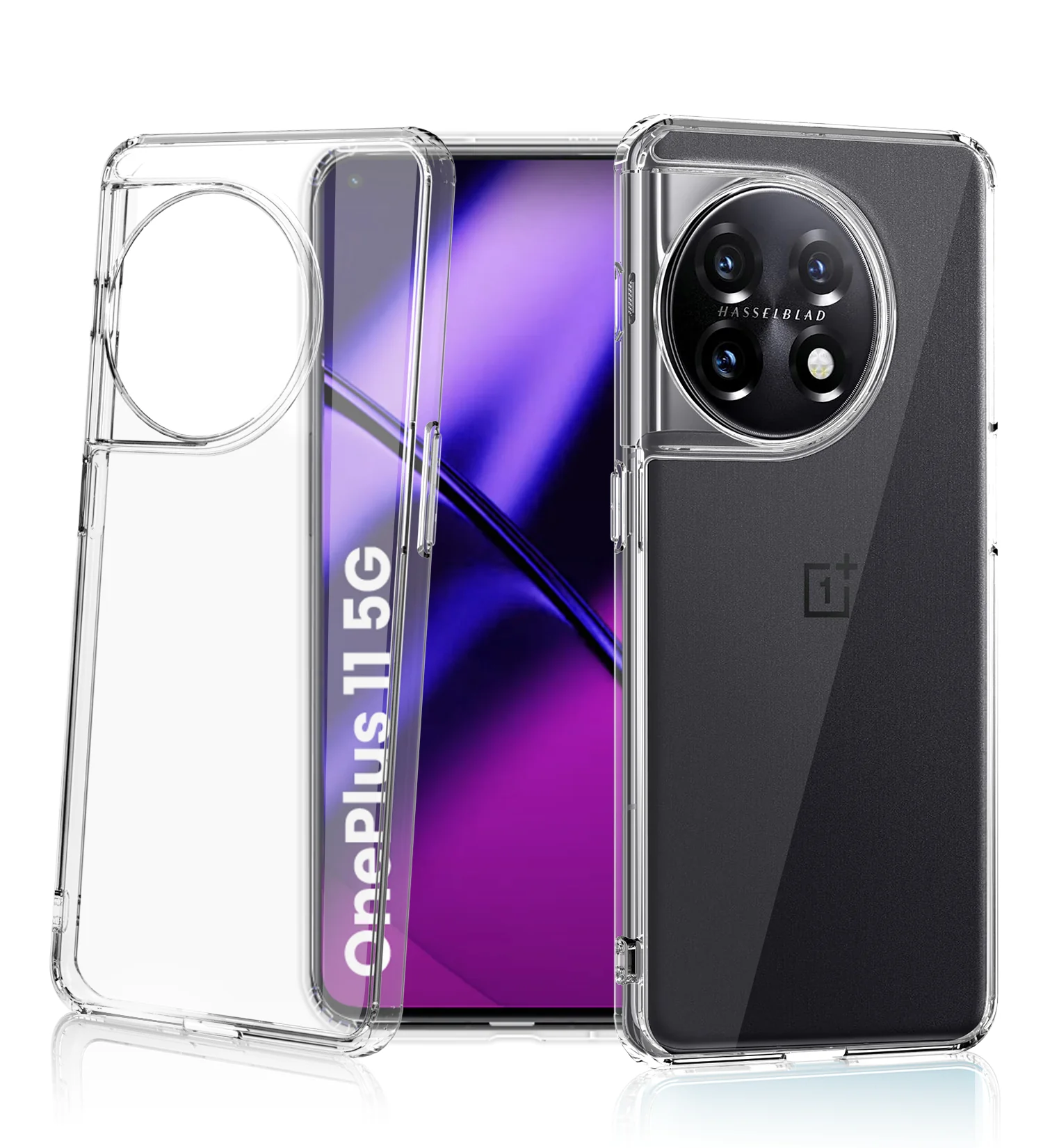OnePlus 11 5G (6.7 inch) Back Cover | Ice Crystal Series, Crystal Clear
