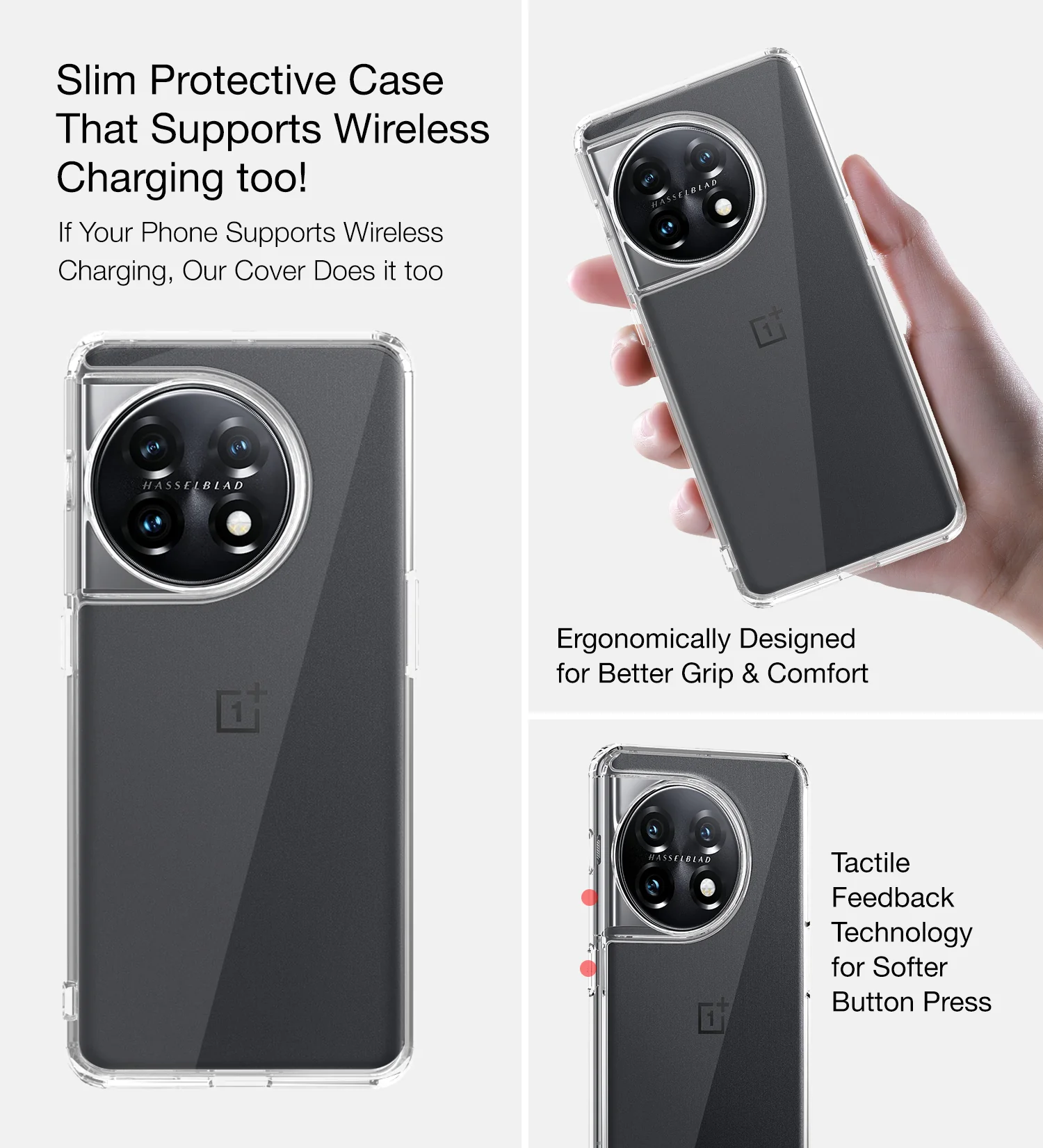 OnePlus 11 5G (6.7 inch) Back Cover | Ice Crystal Series, Crystal Clear - Image 6