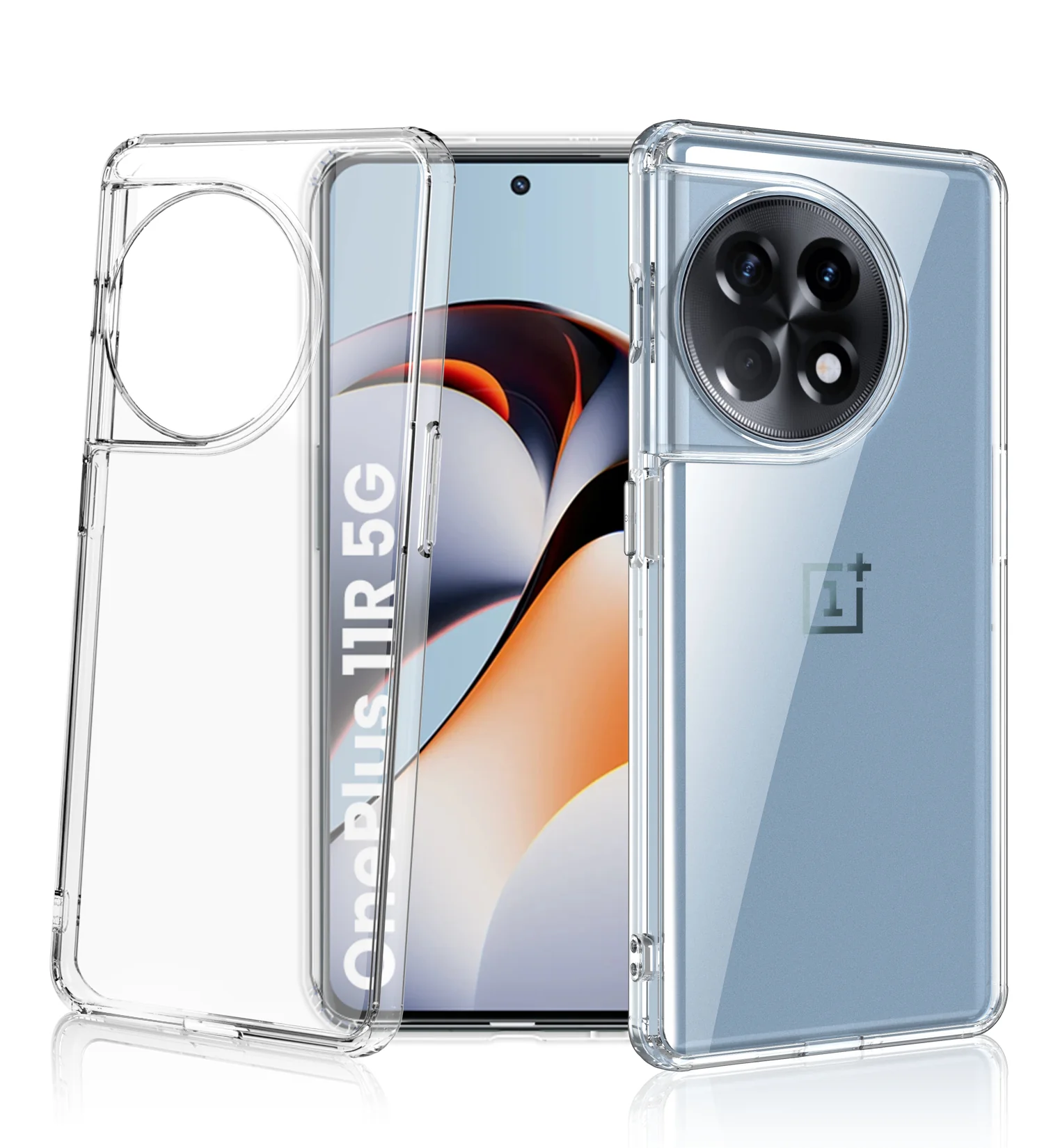 OnePlus 11R 5G (6.74 inch) Back Cover | Ice Crystal Series, Crystal Clear