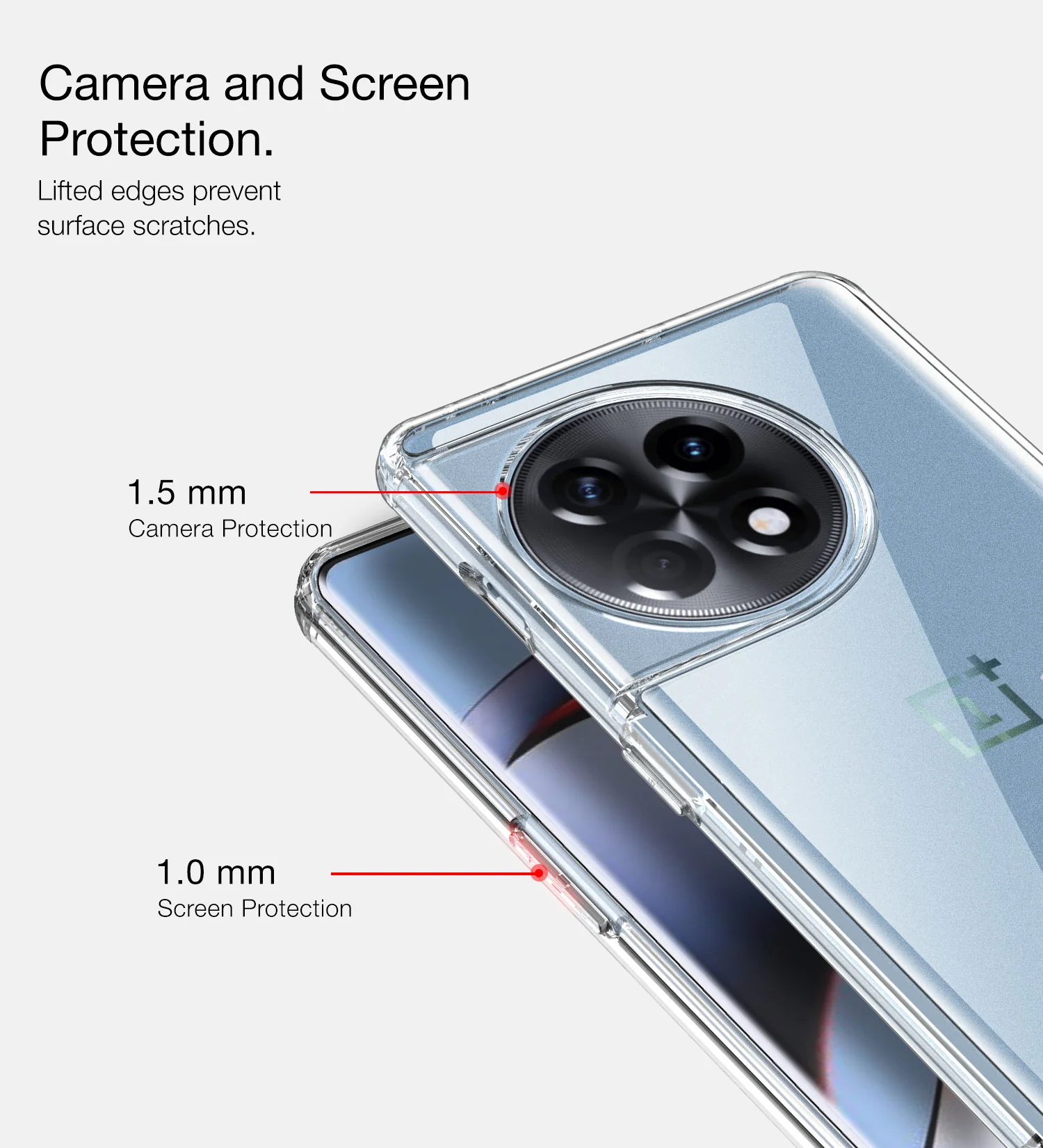 OnePlus 11R 5G (6.74 inch) Back Cover | Ice Crystal Series, Crystal Clear - Image 5