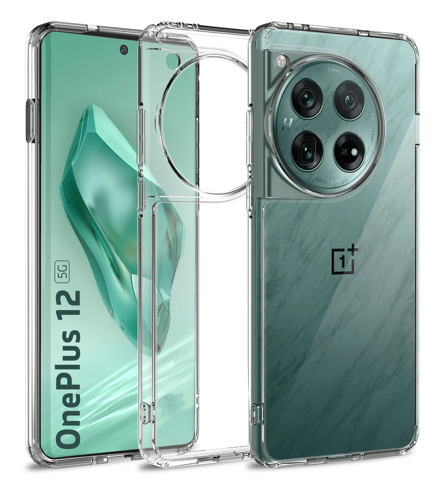 OnePlus 12 5G (6.82 inch) Back Cover | Ice Crystal Series, Crystal Clear