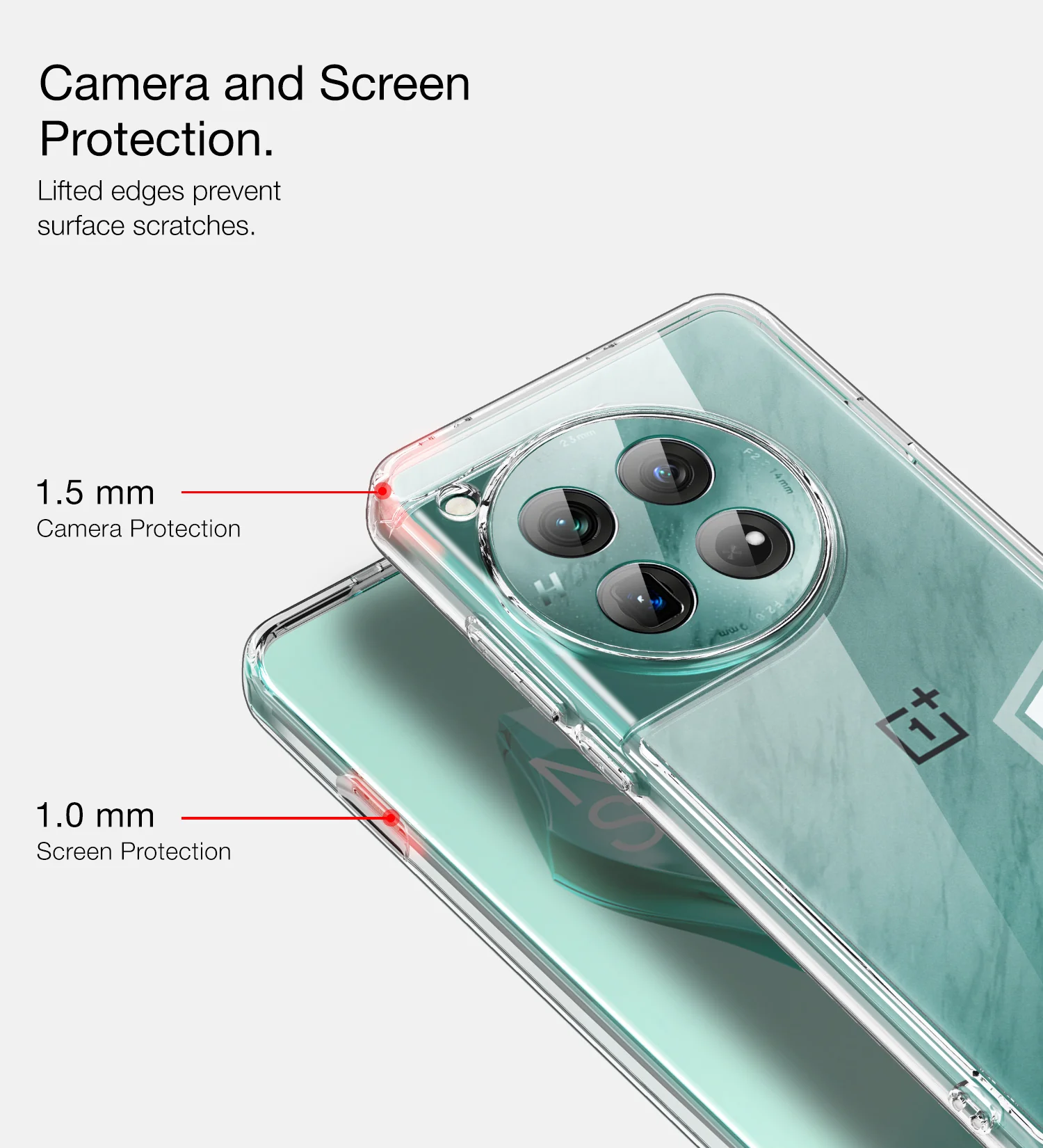 OnePlus 12 5G (6.82 inch) Back Cover | Ice Crystal Series, Crystal Clear - Image 5
