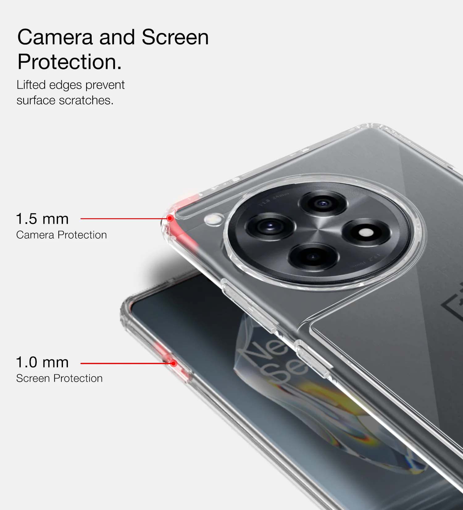 OnePlus 12R 5G (6.78 inch) Back Cover | Ice Crystal Series, Crystal Clear - Image 5