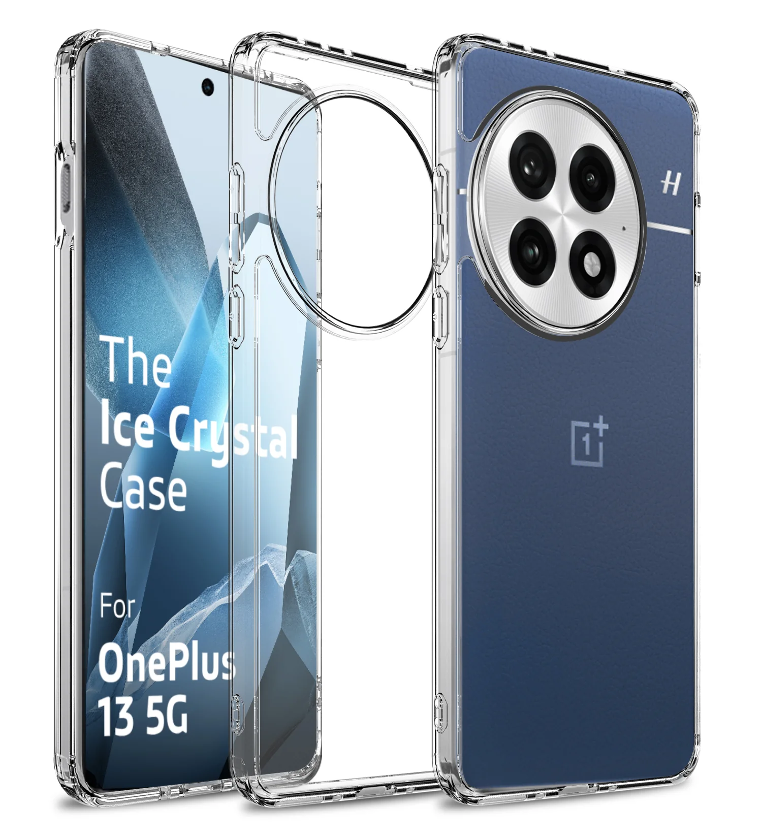 OnePlus 13 5G (6.82 inch) Back Cover | Ice Crystal Series, Crystal Clear