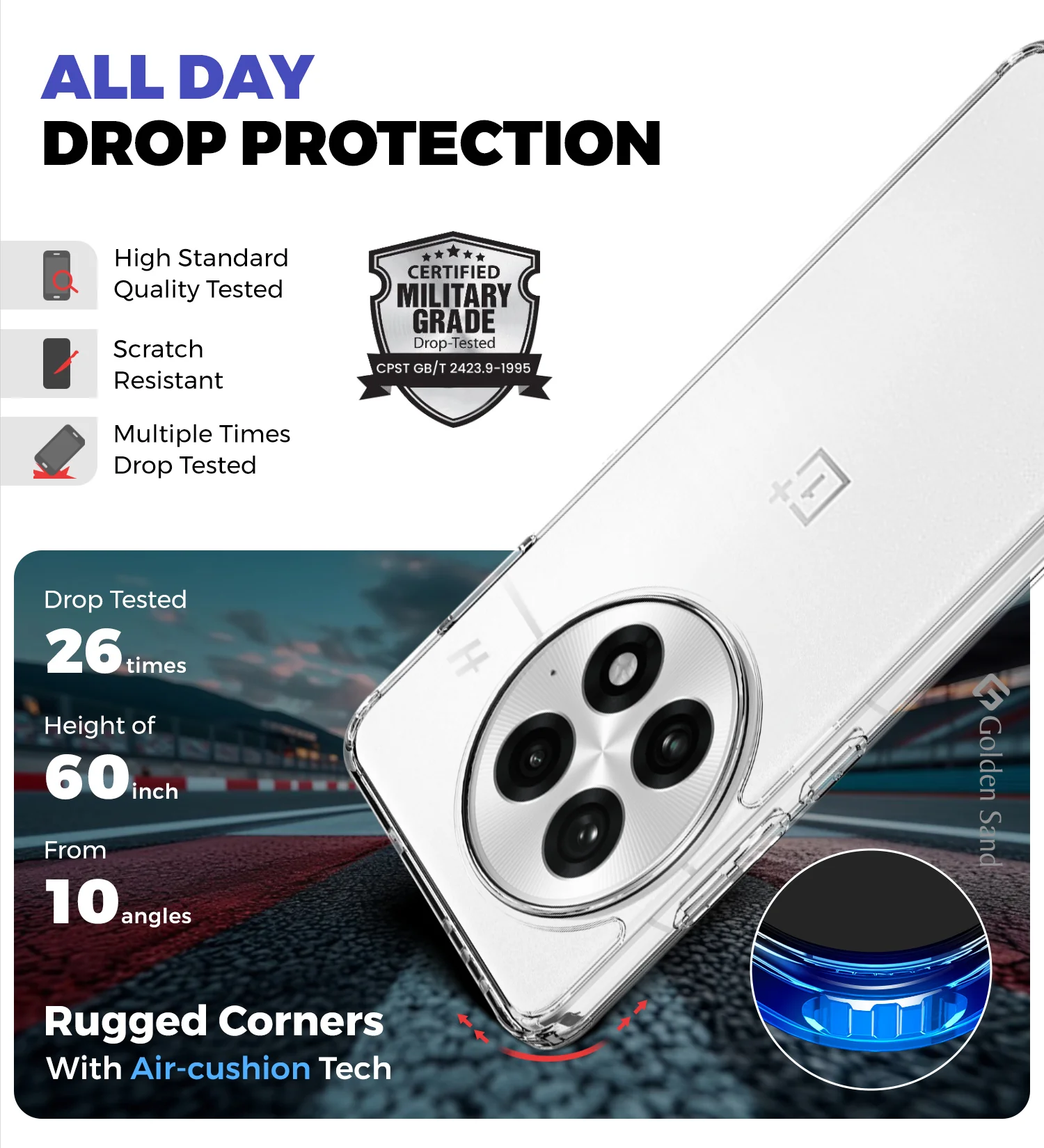 OnePlus 13 5G (6.82 inch) Back Cover | Ice Crystal Series, Crystal Clear - Image 4