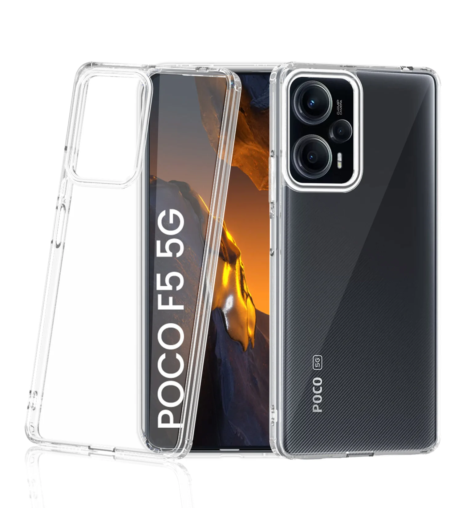POCO F5 5G (6.67 inch) Back Cover | Ice Crystal Series, Crystal Clear
