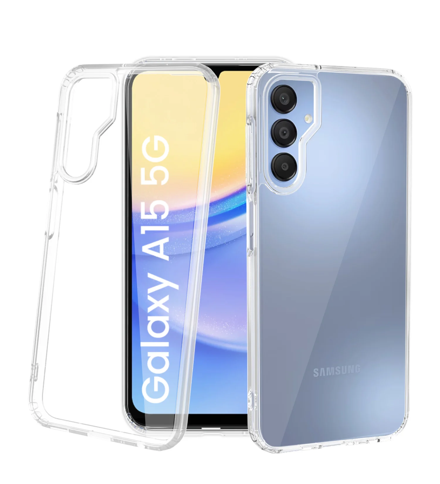 Samsung Galaxy A15 5G, Samsung Galaxy F15 5G (6.5 inch) Back Cover | Ice Crystal Series, Crystal Clear