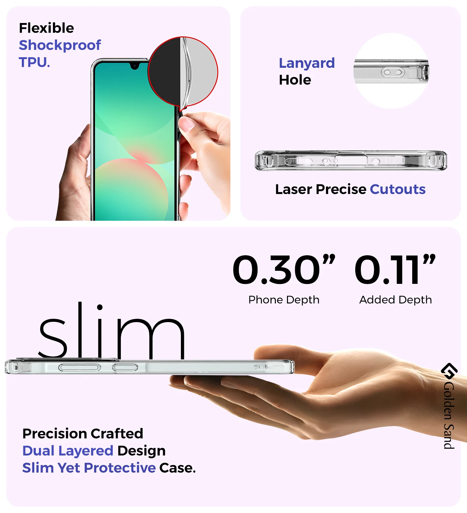 Samsung Galaxy A26 5G (6.7 inch) Back Cover | Ice Crystal Series, Crystal Clear - Image 5