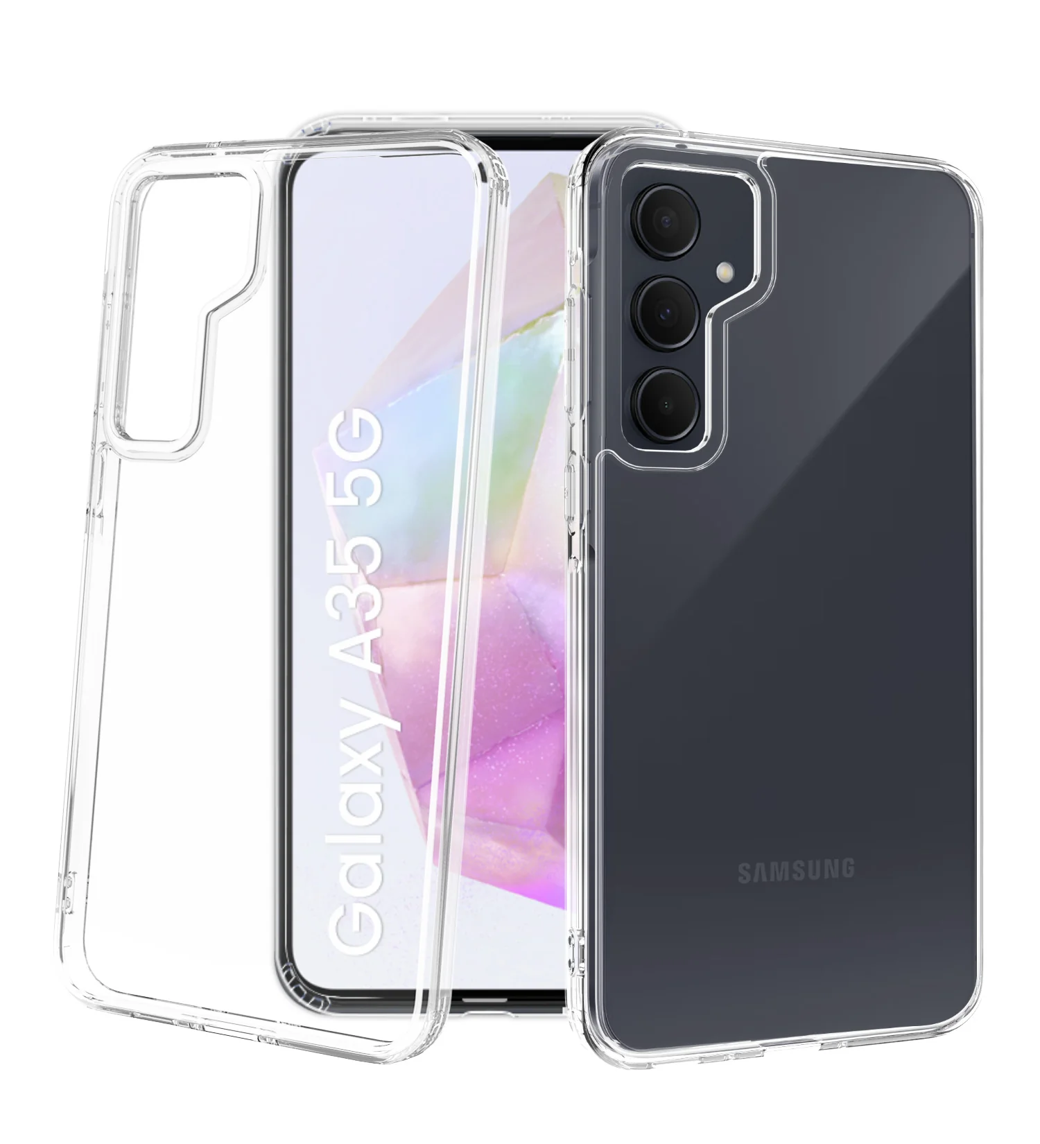Samsung Galaxy A35 5G (6.6 inch) Back Cover | Ice Crystal Series, Crystal Clear
