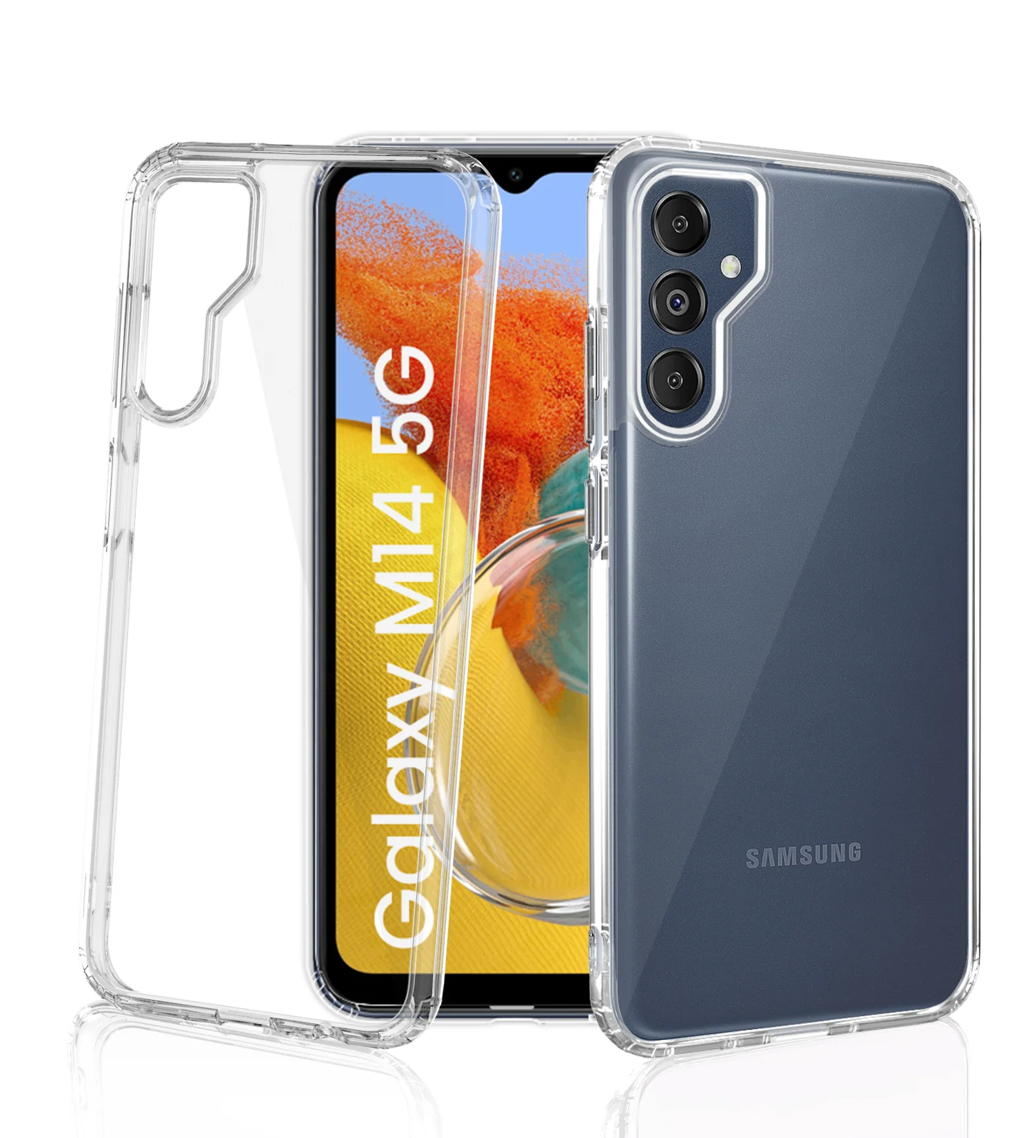 Samsung Galaxy M14 5G (6.6 inch) Back Cover | Ice Crystal Series, Crystal Clear