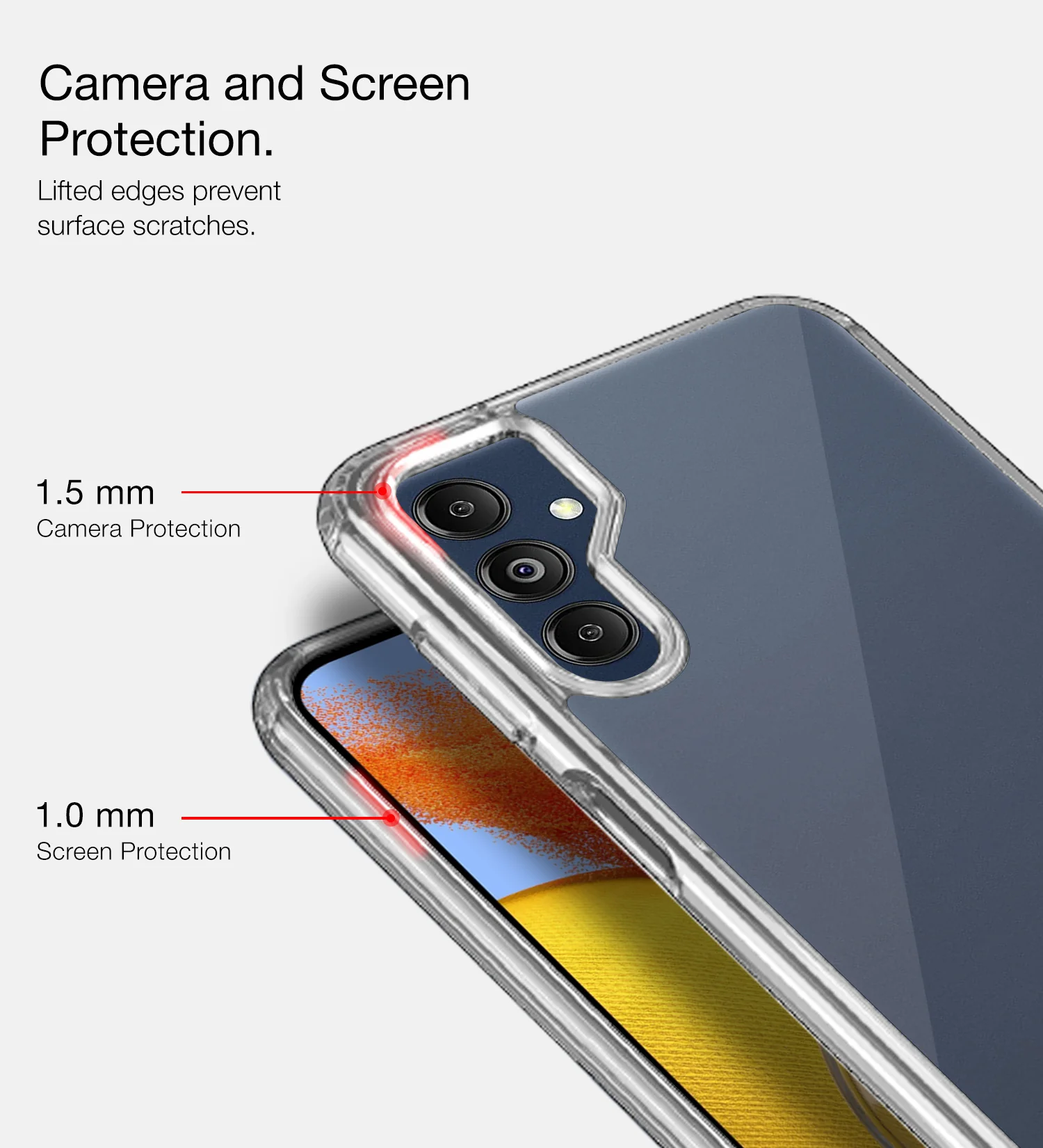 Samsung Galaxy M14 5G (6.6 inch) Back Cover | Ice Crystal Series, Crystal Clear - Image 4